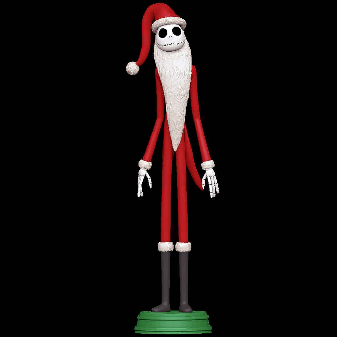 Santa Jack Skellington - Nightmare Before Christmas - Jack with Santa outfit
 - The best files for 3D printing in the world. Stl models divided into parts to facilitate 3D printing. All kinds of characters, decoration, cosplay, prosthetics, pieces. Quality in 3D printing. Affordable 3D models. Low cost. Collective purchases of 3D files.