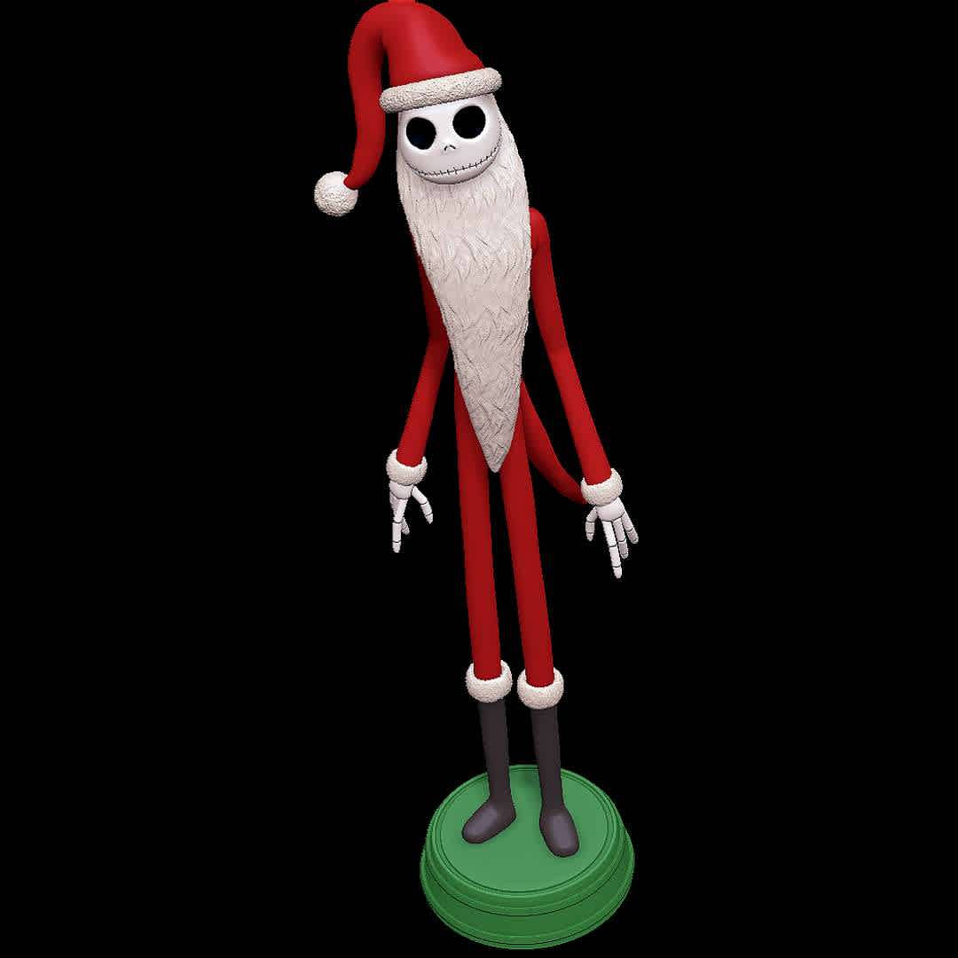 Santa Jack Skellington - Nightmare Before Christmas - Jack with Santa outfit
 - Los mejores archivos para impresión 3D del mundo. Modelos Stl divididos en partes para facilitar la impresión 3D. Todo tipo de personajes, decoración, cosplay, prótesis, piezas. Calidad en impresión 3D. Modelos 3D asequibles. Bajo costo. Compras colectivas de archivos 3D.