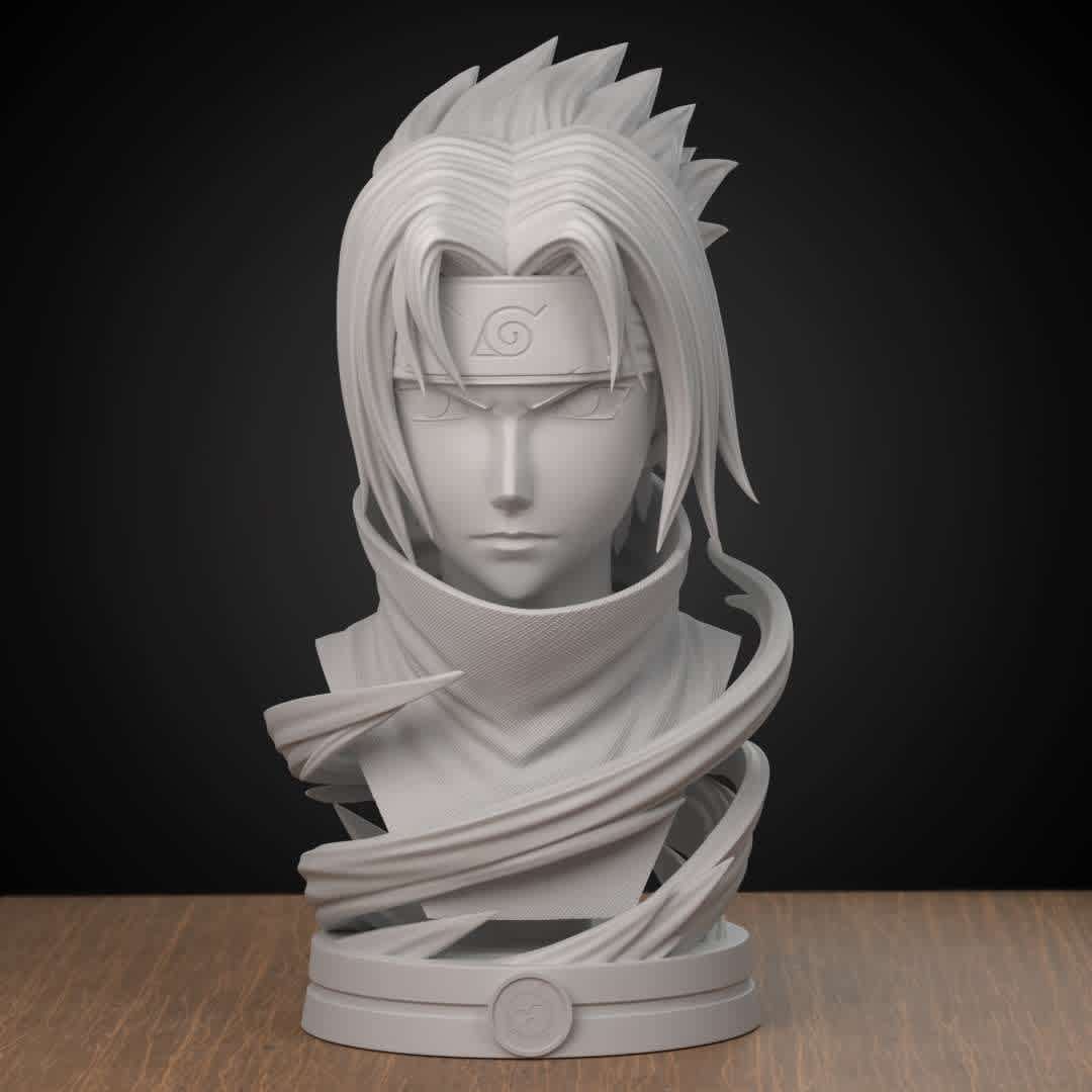 Sasuke Bust  - These are the STL files needed to print the complete Sasuke Bust! It is 15 cm high. This model is primed and ready for 3D printing, tested and ready to use. If you have any problems, please don't hesitate to contact me. Thank you and hope you like it. - Los mejores archivos para impresión 3D del mundo. Modelos Stl divididos en partes para facilitar la impresión 3D. Todo tipo de personajes, decoración, cosplay, prótesis, piezas. Calidad en impresión 3D. Modelos 3D asequibles. Bajo costo. Compras colectivas de archivos 3D.