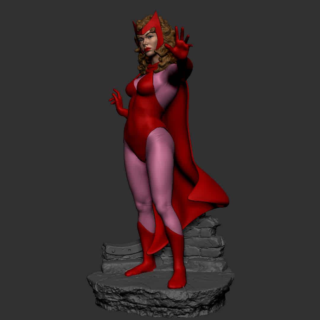 Scarlet Witch 1970 classic costume - Scarlet Witch (wanda) from marvel - xmen series - Los mejores archivos para impresión 3D del mundo. Modelos Stl divididos en partes para facilitar la impresión 3D. Todo tipo de personajes, decoración, cosplay, prótesis, piezas. Calidad en impresión 3D. Modelos 3D asequibles. Bajo costo. Compras colectivas de archivos 3D.