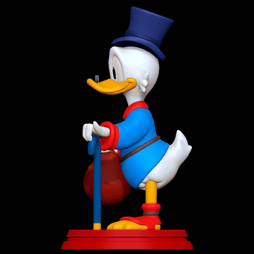 Scrooge McDuck - Classic character
 - The best files for 3D printing in the world. Stl models divided into parts to facilitate 3D printing. All kinds of characters, decoration, cosplay, prosthetics, pieces. Quality in 3D printing. Affordable 3D models. Low cost. Collective purchases of 3D files.
