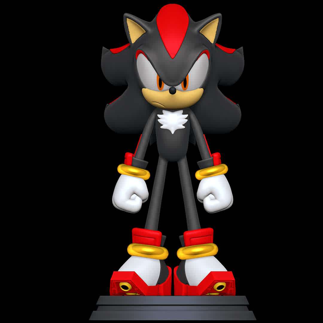 Shadow the Hedgehog - Character from Sonic Video Games
 - The best files for 3D printing in the world. Stl models divided into parts to facilitate 3D printing. All kinds of characters, decoration, cosplay, prosthetics, pieces. Quality in 3D printing. Affordable 3D models. Low cost. Collective purchases of 3D files.