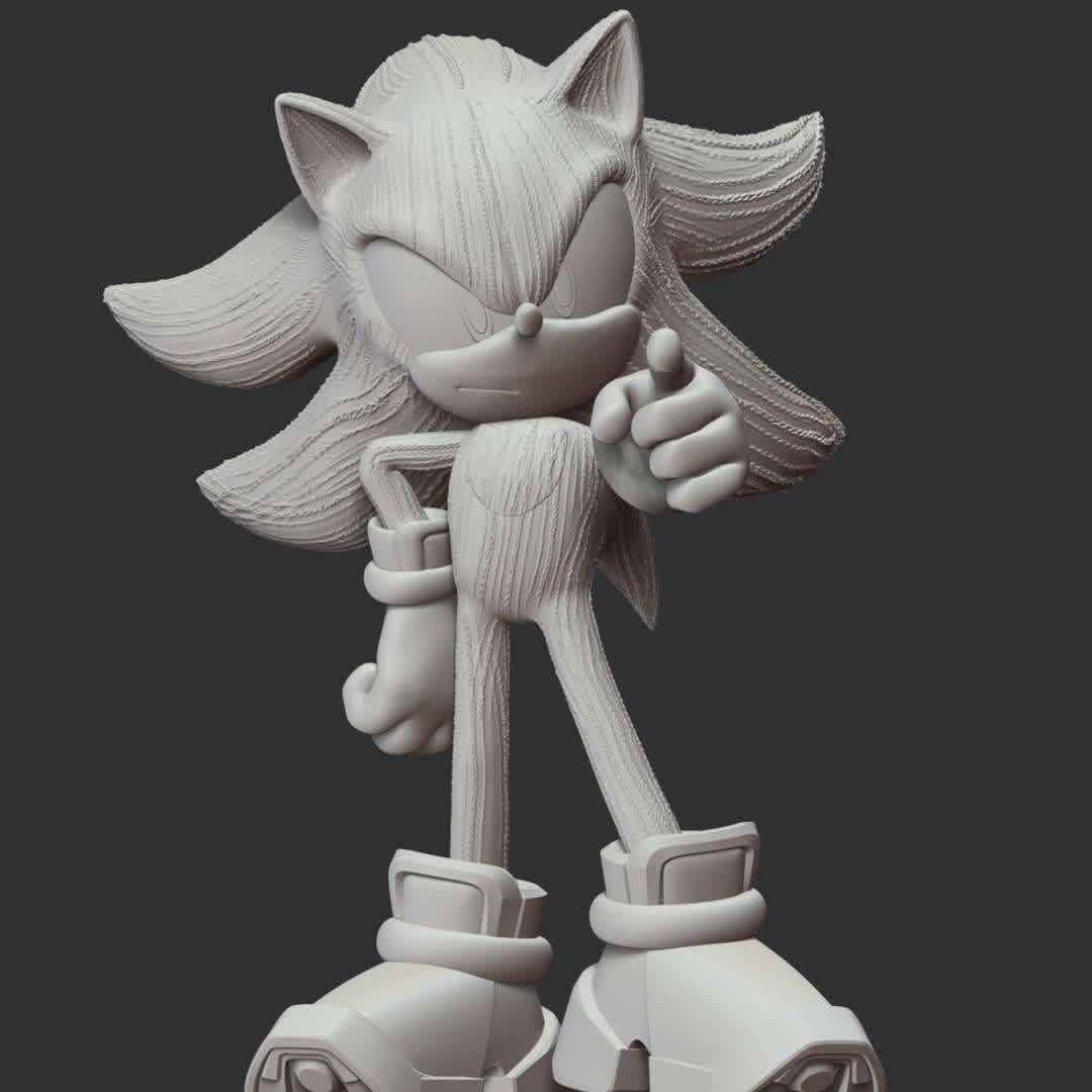 Shadow the hedgehog - These information of model:

**- The height of current model is 20 cm and you can free to scale it.**

**- Format files: STL, OBJ to supporting 3D printing.**

Please don't hesitate to contact me if you have any issues question. - The best files for 3D printing in the world. Stl models divided into parts to facilitate 3D printing. All kinds of characters, decoration, cosplay, prosthetics, pieces. Quality in 3D printing. Affordable 3D models. Low cost. Collective purchases of 3D files.