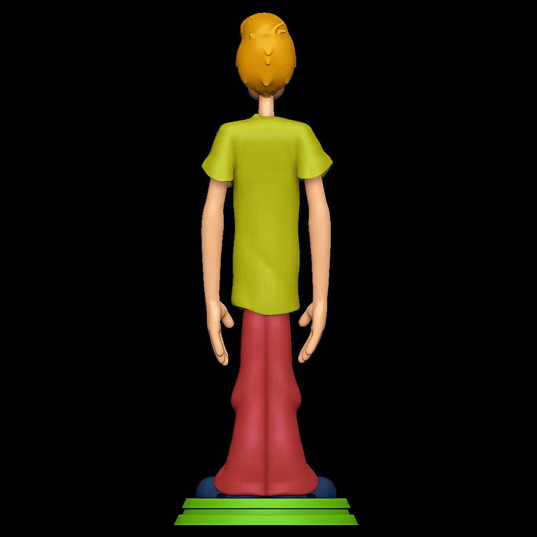 Shaggy - Scooby Doo - Classic one - The best files for 3D printing in the world. Stl models divided into parts to facilitate 3D printing. All kinds of characters, decoration, cosplay, prosthetics, pieces. Quality in 3D printing. Affordable 3D models. Low cost. Collective purchases of 3D files.