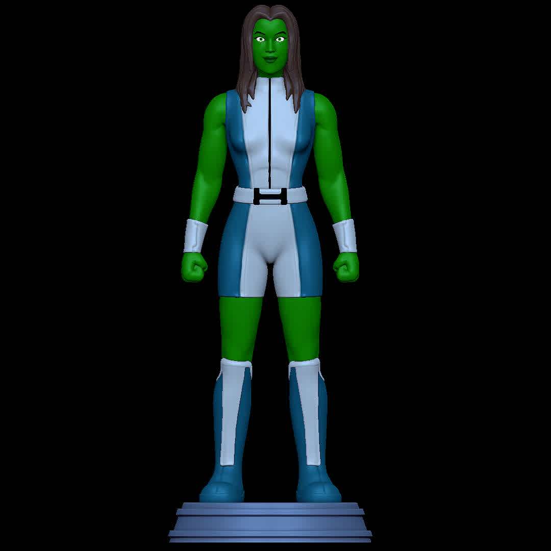 She-Hulk - Hulk and the Agents of S.M.A.S.H - She-Hulk from the cartoon Hulk and the Agents of S.M.A.S.H - The best files for 3D printing in the world. Stl models divided into parts to facilitate 3D printing. All kinds of characters, decoration, cosplay, prosthetics, pieces. Quality in 3D printing. Affordable 3D models. Low cost. Collective purchases of 3D files.