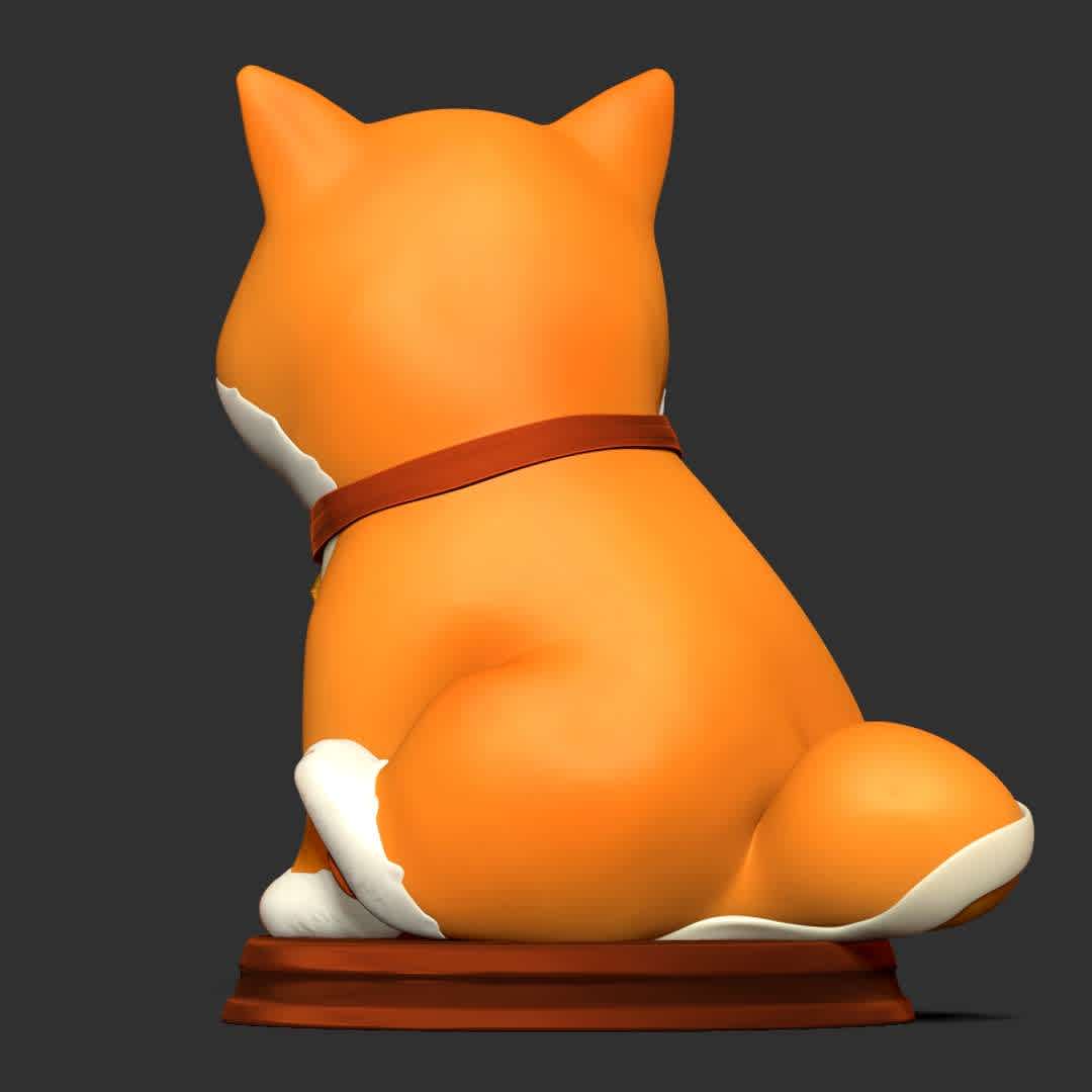 Shiba Inu - Happy New Year 2023  - HAPPY NEW YEAR 2023!

Basic parameters:

- STL, OBJ format for 3D printing with 02 discrete objects
- ZTL format for Zbrush (version 2019.1.2 or later)
- Model height: 15cm
- Version 1.0 - Polygons: 731809 & Vertices: 480322

Model ready for 3D printing.

Please vote positively for me if you find this model useful. - Los mejores archivos para impresión 3D del mundo. Modelos Stl divididos en partes para facilitar la impresión 3D. Todo tipo de personajes, decoración, cosplay, prótesis, piezas. Calidad en impresión 3D. Modelos 3D asequibles. Bajo costo. Compras colectivas de archivos 3D.