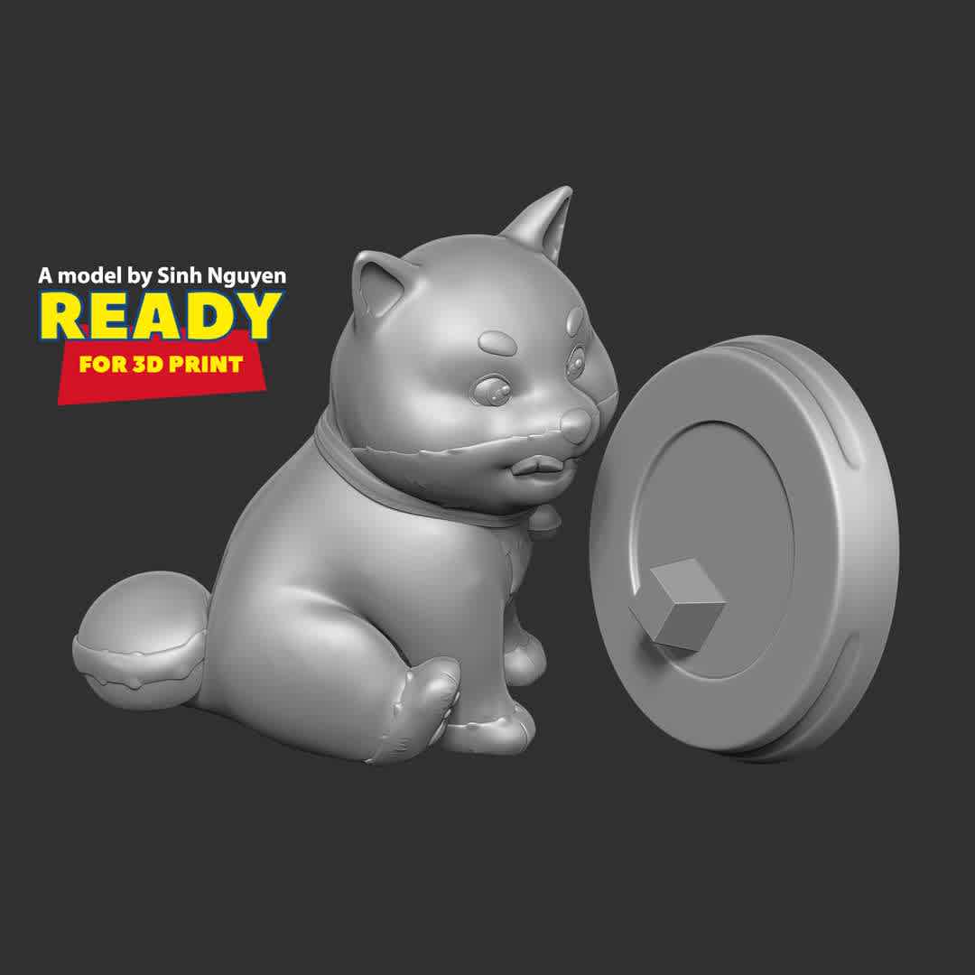 Shiba Inu - Happy New Year 2023  - HAPPY NEW YEAR 2023!

Basic parameters:

- STL, OBJ format for 3D printing with 02 discrete objects
- ZTL format for Zbrush (version 2019.1.2 or later)
- Model height: 15cm
- Version 1.0 - Polygons: 731809 & Vertices: 480322

Model ready for 3D printing.

Please vote positively for me if you find this model useful. - Los mejores archivos para impresión 3D del mundo. Modelos Stl divididos en partes para facilitar la impresión 3D. Todo tipo de personajes, decoración, cosplay, prótesis, piezas. Calidad en impresión 3D. Modelos 3D asequibles. Bajo costo. Compras colectivas de archivos 3D.