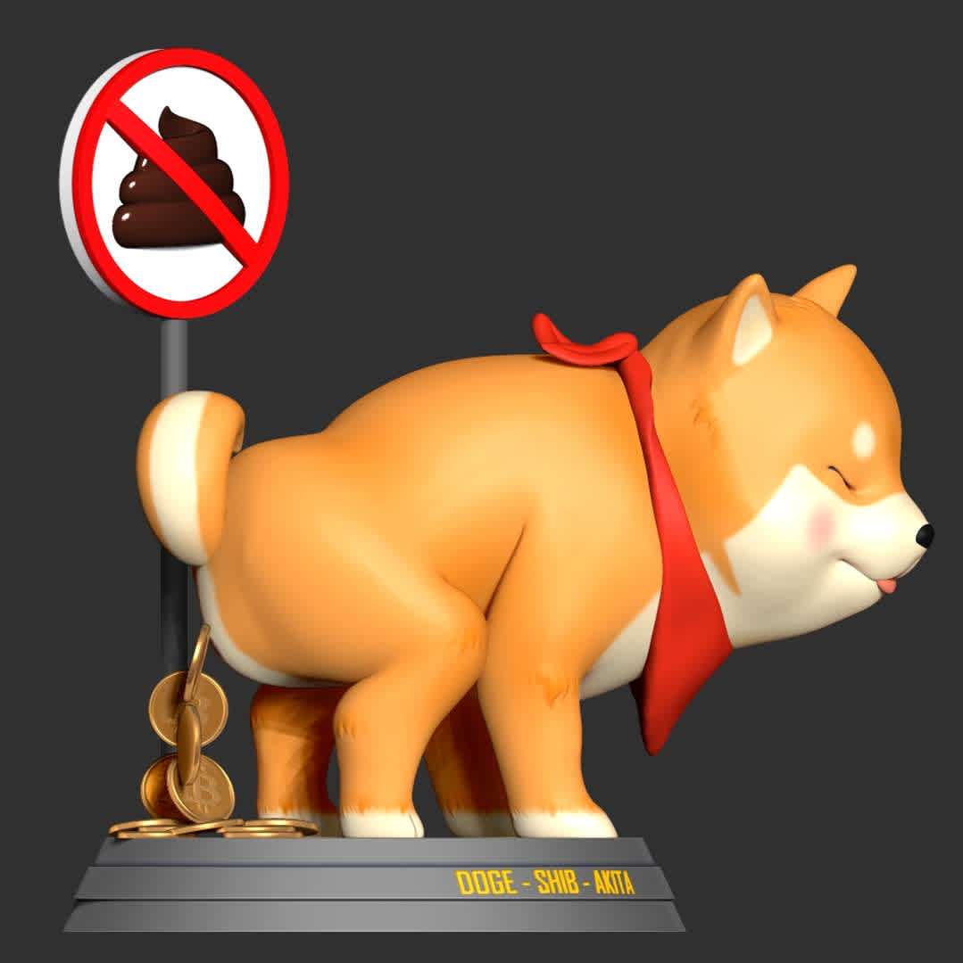 Shiba with cryptocurrency - Lately I've been hearing a lot about cryptocurrencies and about a Shiba dog. So I thought I had to do some artwork related to these two things.

When you purchase this model, you will own:

- STL file with 05 separated files (with key to connect together) is ready for 3D printing.

- Zbrush original files (ZTL) for you to customize as you like. (If you need, DM me)

This is version 1.0 of this model.

Hope you like him. Thanks for viewing! - The best files for 3D printing in the world. Stl models divided into parts to facilitate 3D printing. All kinds of characters, decoration, cosplay, prosthetics, pieces. Quality in 3D printing. Affordable 3D models. Low cost. Collective purchases of 3D files.