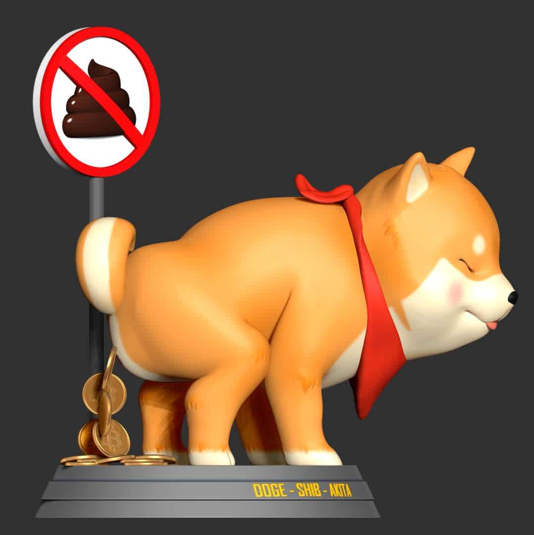 Shiba with cryptocurrency - Lately I've been hearing a lot about cryptocurrencies and about a Shiba dog. So I thought I had to do some artwork related to these two things.

When you purchase this model, you will own:

- STL file with 05 separated files (with key to connect together) is ready for 3D printing.

- Zbrush original files (ZTL) for you to customize as you like. (If you need, DM me)

This is version 1.0 of this model.

Hope you like him. Thanks for viewing! - Os melhores arquivos para impressão 3D do mundo. Modelos stl divididos em partes para facilitar a impressão 3D. Todos os tipos de personagens, decoração, cosplay, próteses, peças. Qualidade na impressão 3D. Modelos 3D com preço acessível. Baixo custo. Compras coletivas de arquivos 3D.