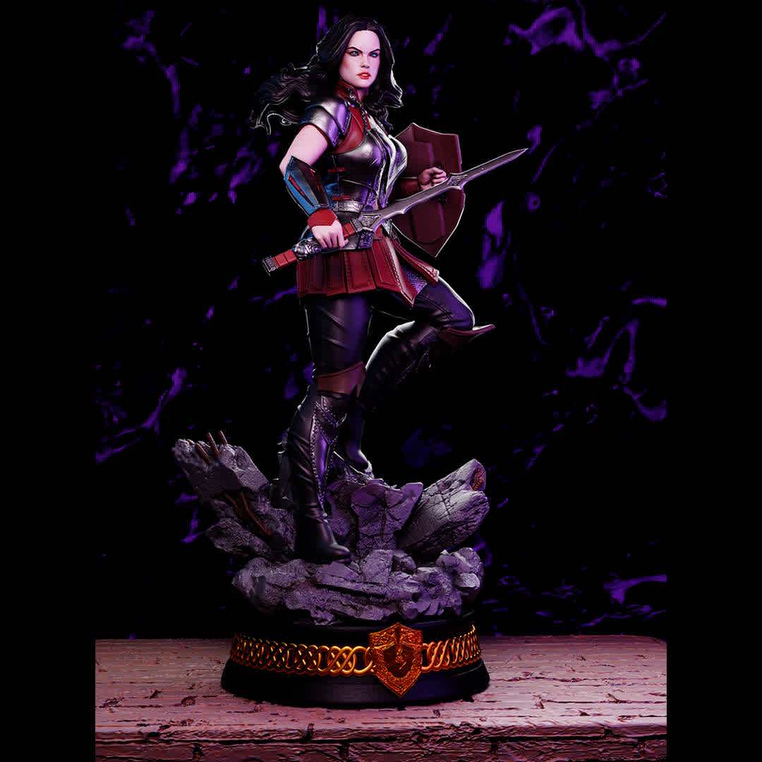 Sif (Marvel Comics) - Model ready for 3D printing - The best files for 3D printing in the world. Stl models divided into parts to facilitate 3D printing. All kinds of characters, decoration, cosplay, prosthetics, pieces. Quality in 3D printing. Affordable 3D models. Low cost. Collective purchases of 3D files.