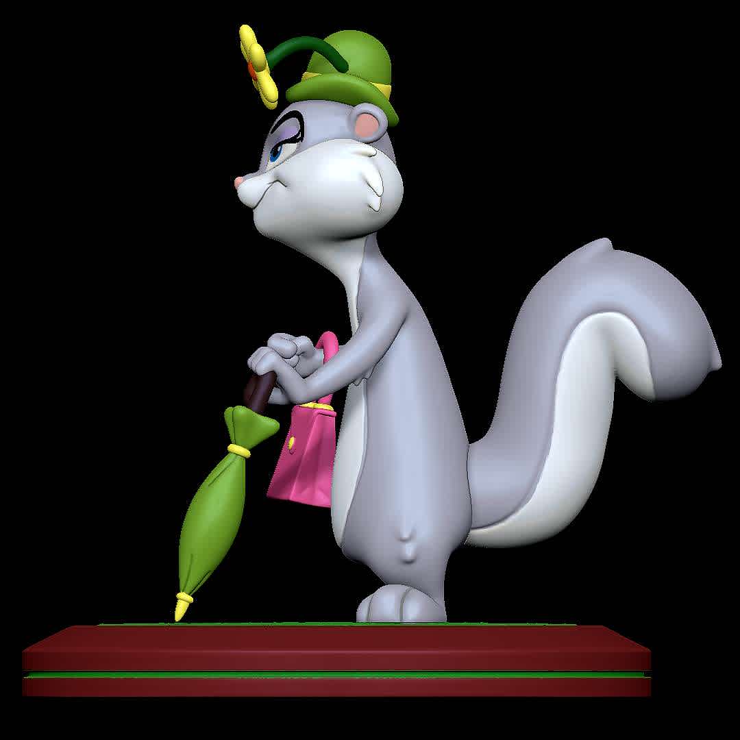 Slappy Squirrel - Animaniacs - Character from Animaniacs
 - The best files for 3D printing in the world. Stl models divided into parts to facilitate 3D printing. All kinds of characters, decoration, cosplay, prosthetics, pieces. Quality in 3D printing. Affordable 3D models. Low cost. Collective purchases of 3D files.