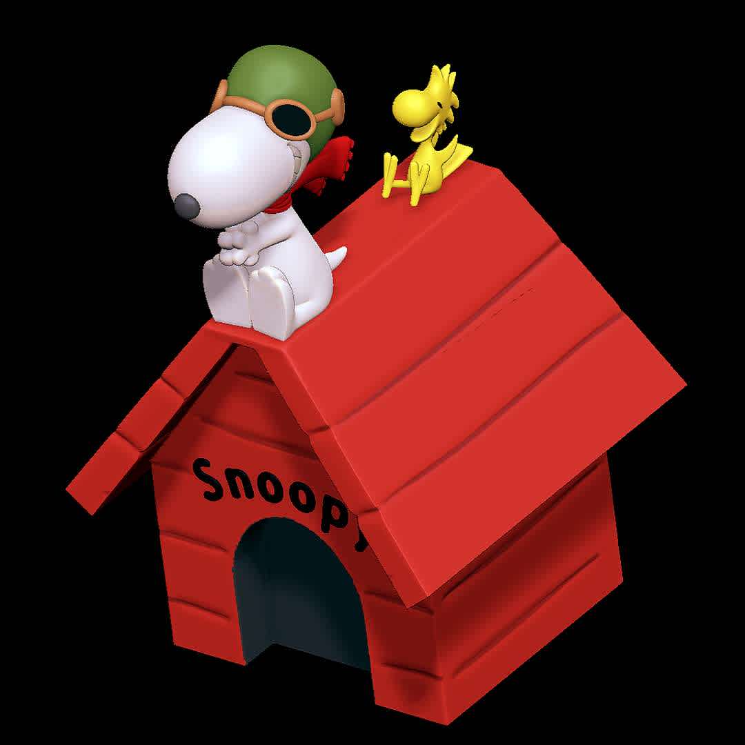 Snoopy Flying Ace - Classic one
 - The best files for 3D printing in the world. Stl models divided into parts to facilitate 3D printing. All kinds of characters, decoration, cosplay, prosthetics, pieces. Quality in 3D printing. Affordable 3D models. Low cost. Collective purchases of 3D files.