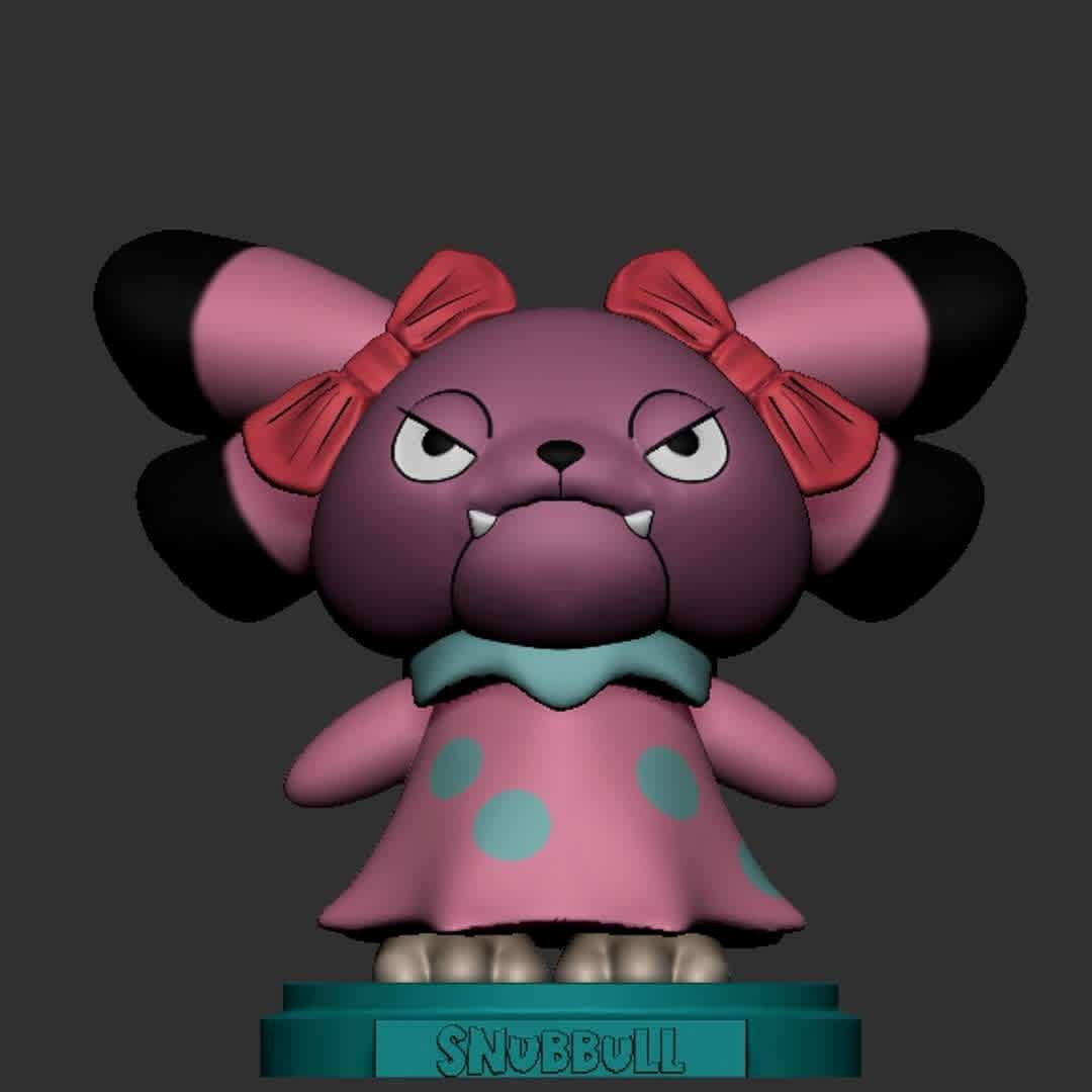 Snubbull - Template created to be part of a collection, made entirely in zbrush, ready to print. - The best files for 3D printing in the world. Stl models divided into parts to facilitate 3D printing. All kinds of characters, decoration, cosplay, prosthetics, pieces. Quality in 3D printing. Affordable 3D models. Low cost. Collective purchases of 3D files.