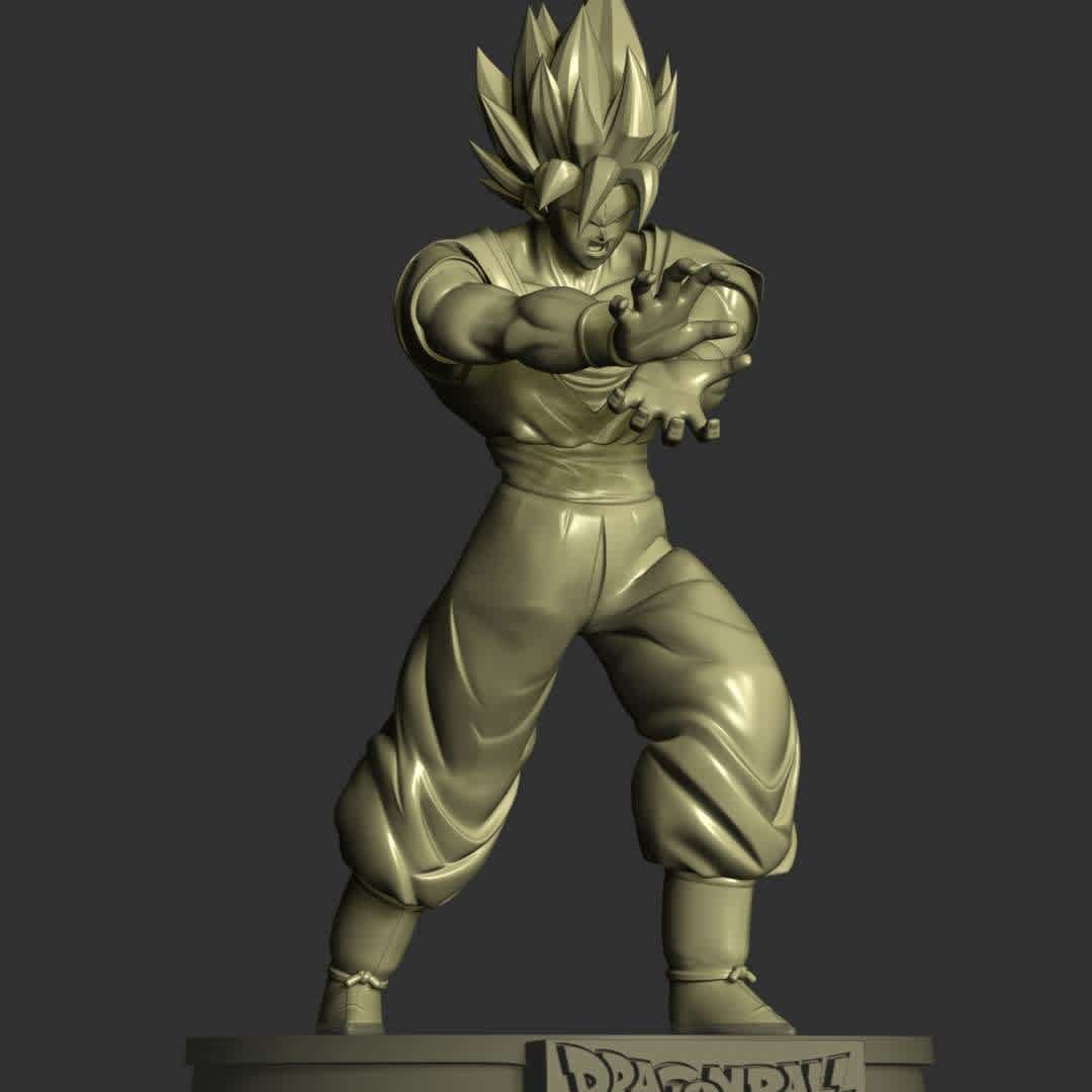 Son Goku - Dragon Ball - This model has a height of 18 cm.

When you purchase this model, you will own:

 - STL, OBJ file with 03 separated files (included key to connect parts) is ready for 3D printing.
 - Zbrush original files (ZTL) for you to customize as you like.

This is version 1.0 of this model.

Thanks for viewing! Hope you like him.  - Os melhores arquivos para impressão 3D do mundo. Modelos stl divididos em partes para facilitar a impressão 3D. Todos os tipos de personagens, decoração, cosplay, próteses, peças. Qualidade na impressão 3D. Modelos 3D com preço acessível. Baixo custo. Compras coletivas de arquivos 3D.