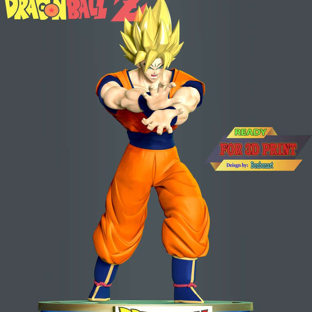 Son Goku - Dragon Ball - This model has a height of 18 cm.

When you purchase this model, you will own:

 - STL, OBJ file with 03 separated files (included key to connect parts) is ready for 3D printing.
 - Zbrush original files (ZTL) for you to customize as you like.

This is version 1.0 of this model.

Thanks for viewing! Hope you like him.  - Los mejores archivos para impresión 3D del mundo. Modelos Stl divididos en partes para facilitar la impresión 3D. Todo tipo de personajes, decoración, cosplay, prótesis, piezas. Calidad en impresión 3D. Modelos 3D asequibles. Bajo costo. Compras colectivas de archivos 3D.