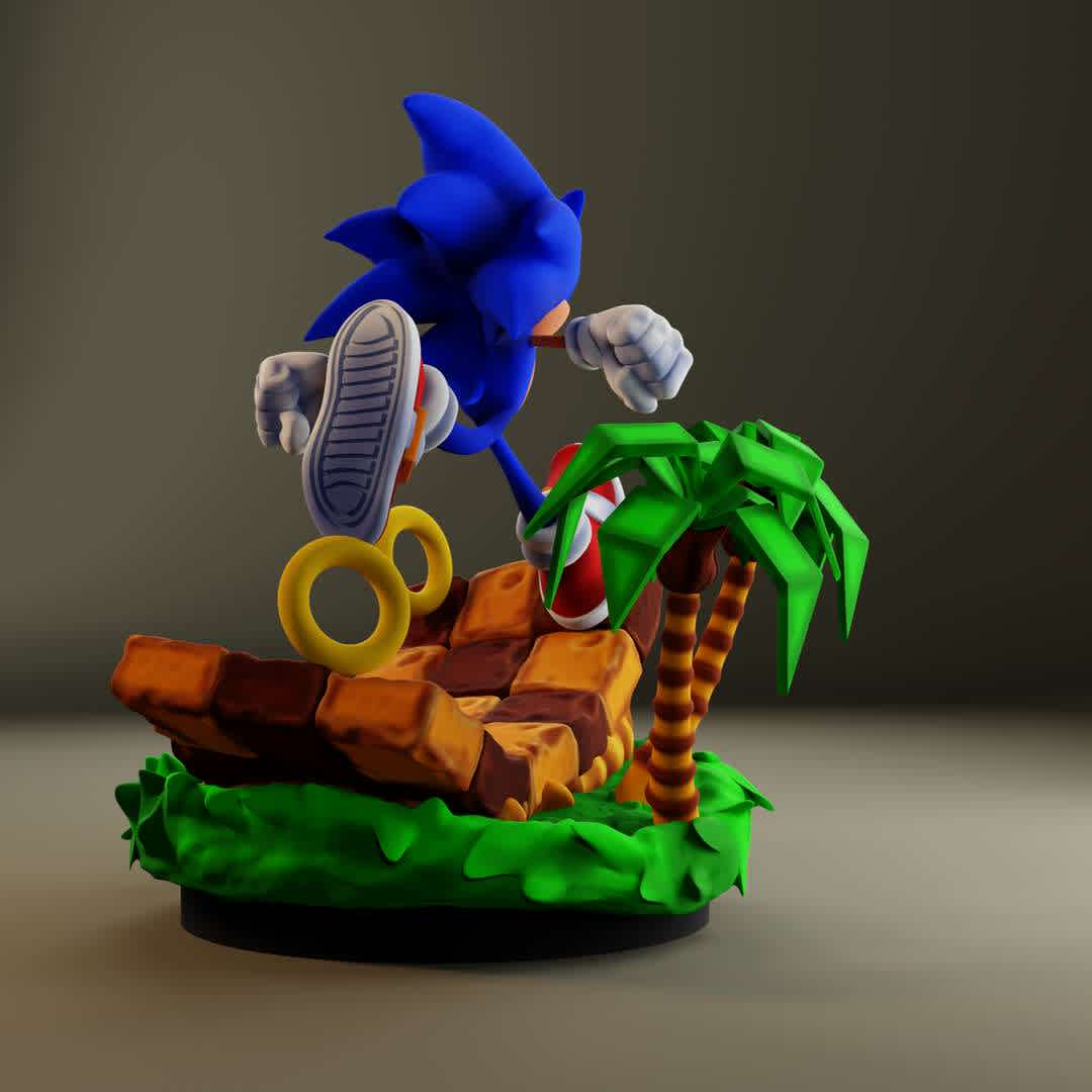 Sonic Green Hill Zone - My design of Sonic running in the Green Hill Zone, in the form of a statue. Sonic was my first character that I drew as a child and today I bring him in 3D design. Nostalgic!

20 cm
14 parts
STL and OBJ - The best files for 3D printing in the world. Stl models divided into parts to facilitate 3D printing. All kinds of characters, decoration, cosplay, prosthetics, pieces. Quality in 3D printing. Affordable 3D models. Low cost. Collective purchases of 3D files.