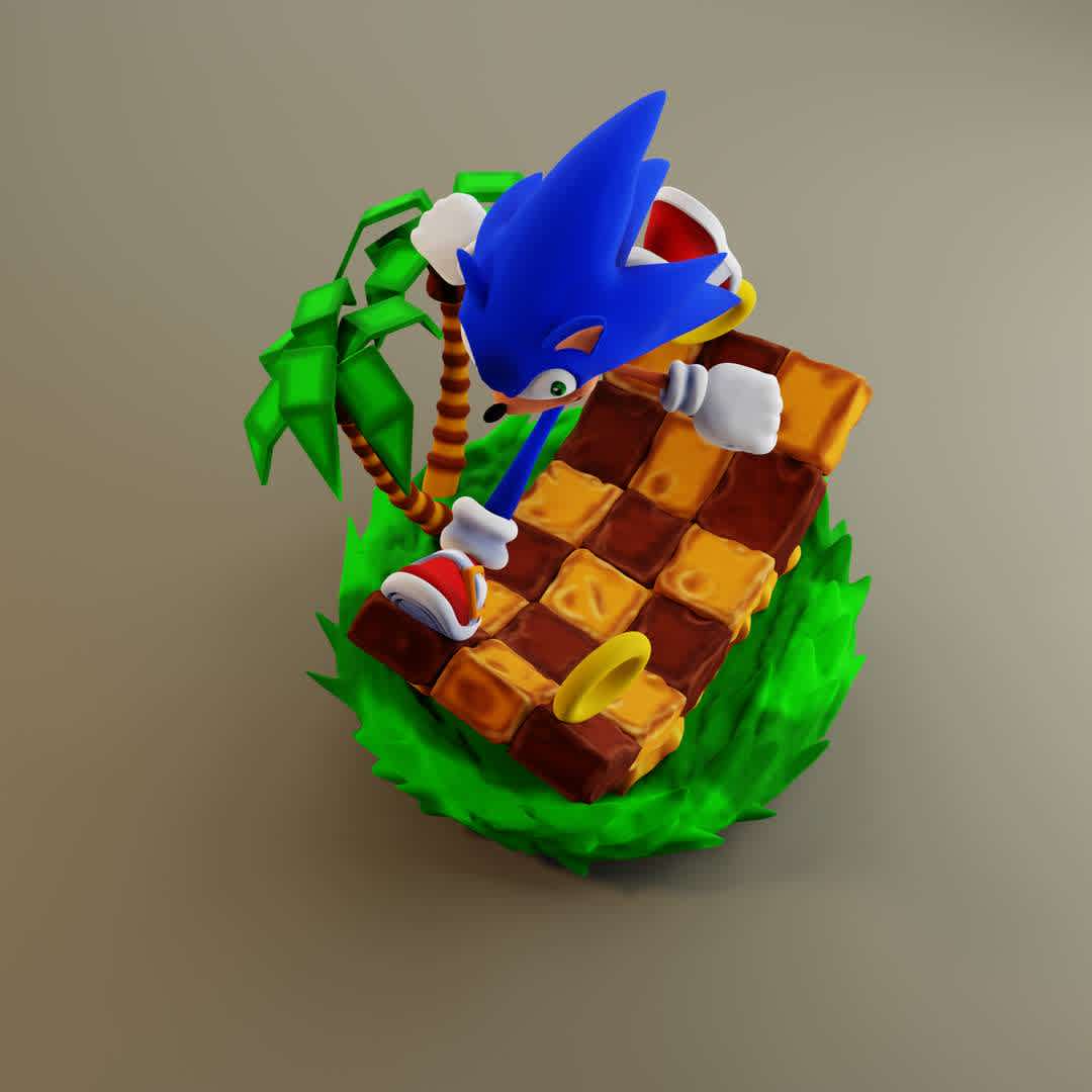 Sonic Green Hill Zone - My design of Sonic running in the Green Hill Zone, in the form of a statue. Sonic was my first character that I drew as a child and today I bring him in 3D design. Nostalgic!

20 cm
14 parts
STL and OBJ - The best files for 3D printing in the world. Stl models divided into parts to facilitate 3D printing. All kinds of characters, decoration, cosplay, prosthetics, pieces. Quality in 3D printing. Affordable 3D models. Low cost. Collective purchases of 3D files.