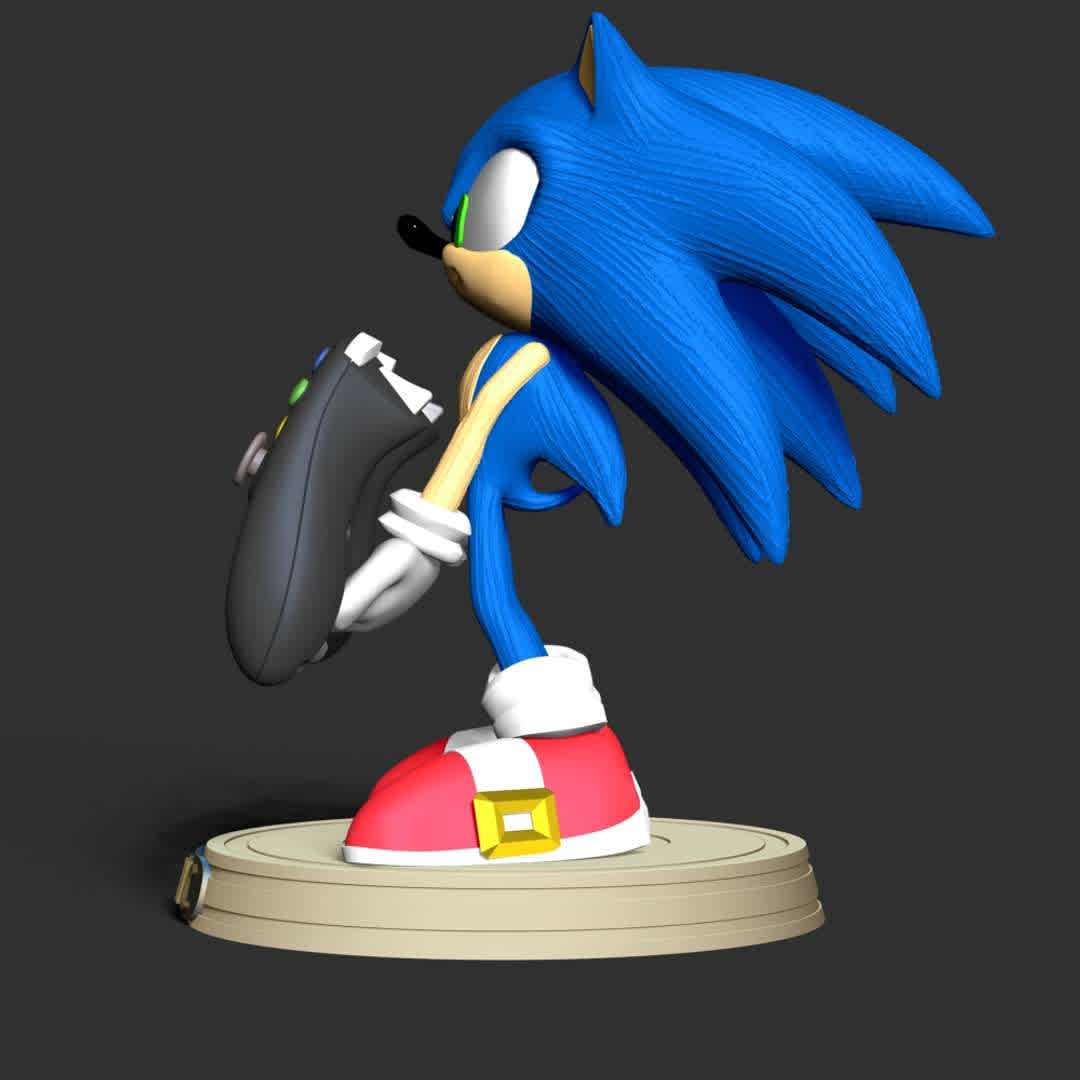 Sonic the Hedgehog - This model has a height of 12 cm.

When you purchase this model, you will own:

- STL, OBJ file with 03 separated files (with key to connect together) is ready for 3D printing.

- Zbrush original files (ZTL) for you to customize as you like.

This is version 1.0 of this model.

Hope you like him. Thanks for viewing! - Los mejores archivos para impresión 3D del mundo. Modelos Stl divididos en partes para facilitar la impresión 3D. Todo tipo de personajes, decoración, cosplay, prótesis, piezas. Calidad en impresión 3D. Modelos 3D asequibles. Bajo costo. Compras colectivas de archivos 3D.