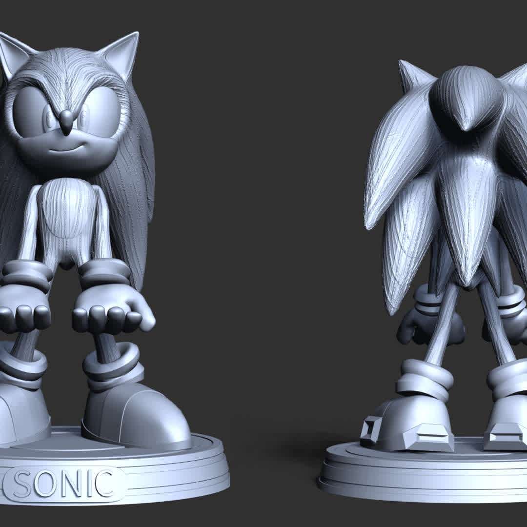 Sonic the Hedgehog - This model has a height of 12 cm.

When you purchase this model, you will own:

- STL, OBJ file with 03 separated files (with key to connect together) is ready for 3D printing.

- Zbrush original files (ZTL) for you to customize as you like.

This is version 1.0 of this model.

Hope you like him. Thanks for viewing! - The best files for 3D printing in the world. Stl models divided into parts to facilitate 3D printing. All kinds of characters, decoration, cosplay, prosthetics, pieces. Quality in 3D printing. Affordable 3D models. Low cost. Collective purchases of 3D files.