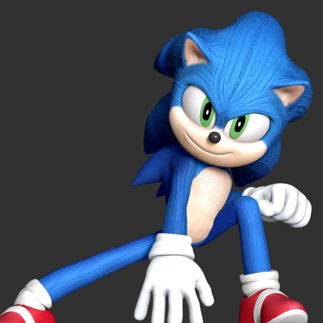 Sonic The Hedgehog 2 - These information of model:

**- The height of current model is 20 cm and you can free to scale it.**

**- Format files: STL, OBJ to supporting 3D printing.**

Please don't hesitate to contact me if you have any issues question. - The best files for 3D printing in the world. Stl models divided into parts to facilitate 3D printing. All kinds of characters, decoration, cosplay, prosthetics, pieces. Quality in 3D printing. Affordable 3D models. Low cost. Collective purchases of 3D files.