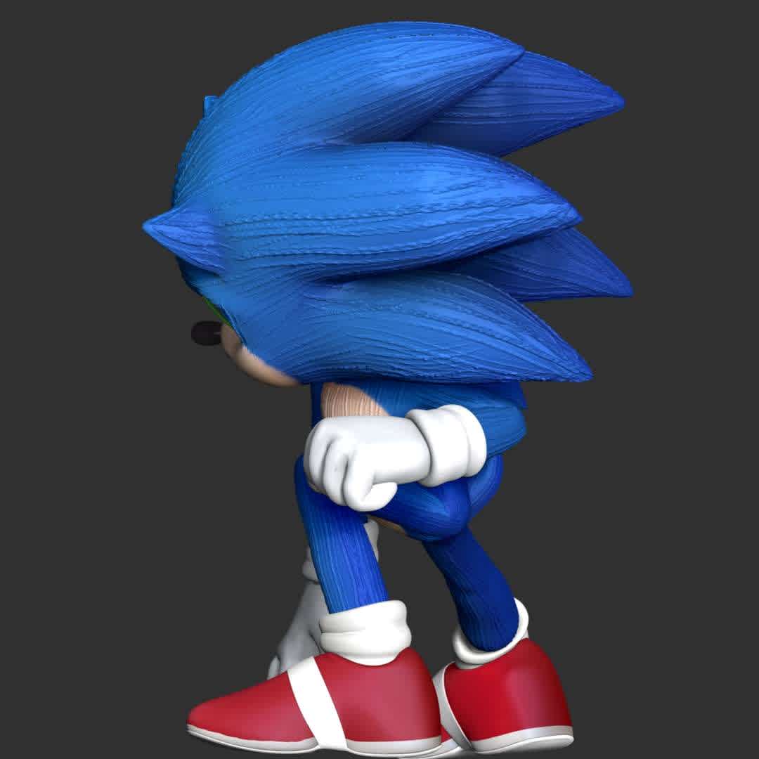 Sonic The Hedgehog 2 - These information of model:

**- The height of current model is 20 cm and you can free to scale it.**

**- Format files: STL, OBJ to supporting 3D printing.**

Please don't hesitate to contact me if you have any issues question. - The best files for 3D printing in the world. Stl models divided into parts to facilitate 3D printing. All kinds of characters, decoration, cosplay, prosthetics, pieces. Quality in 3D printing. Affordable 3D models. Low cost. Collective purchases of 3D files.