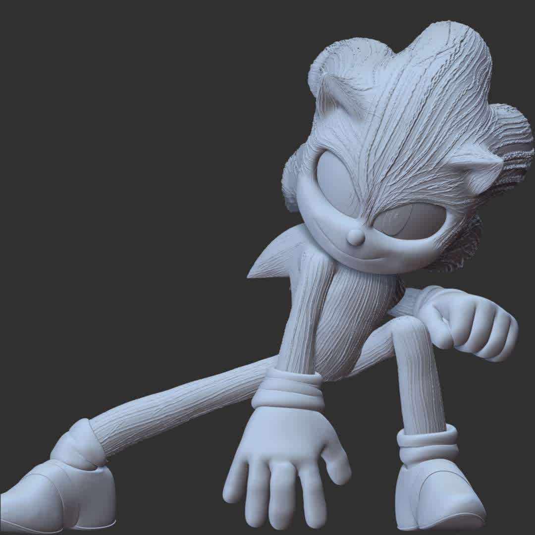 Sonic The Hedgehog 2 - These information of model:

**- The height of current model is 20 cm and you can free to scale it.**

**- Format files: STL, OBJ to supporting 3D printing.**

Please don't hesitate to contact me if you have any issues question. - The best files for 3D printing in the world. Stl models divided into parts to facilitate 3D printing. All kinds of characters, decoration, cosplay, prosthetics, pieces. Quality in 3D printing. Affordable 3D models. Low cost. Collective purchases of 3D files.