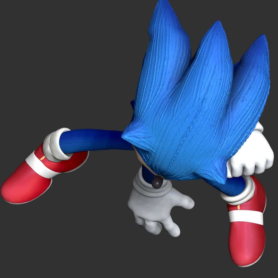 Sonic The Hedgehog 2 - These information of model:

**- The height of current model is 20 cm and you can free to scale it.**

**- Format files: STL, OBJ to supporting 3D printing.**

Please don't hesitate to contact me if you have any issues question. - The best files for 3D printing in the world. Stl models divided into parts to facilitate 3D printing. All kinds of characters, decoration, cosplay, prosthetics, pieces. Quality in 3D printing. Affordable 3D models. Low cost. Collective purchases of 3D files.