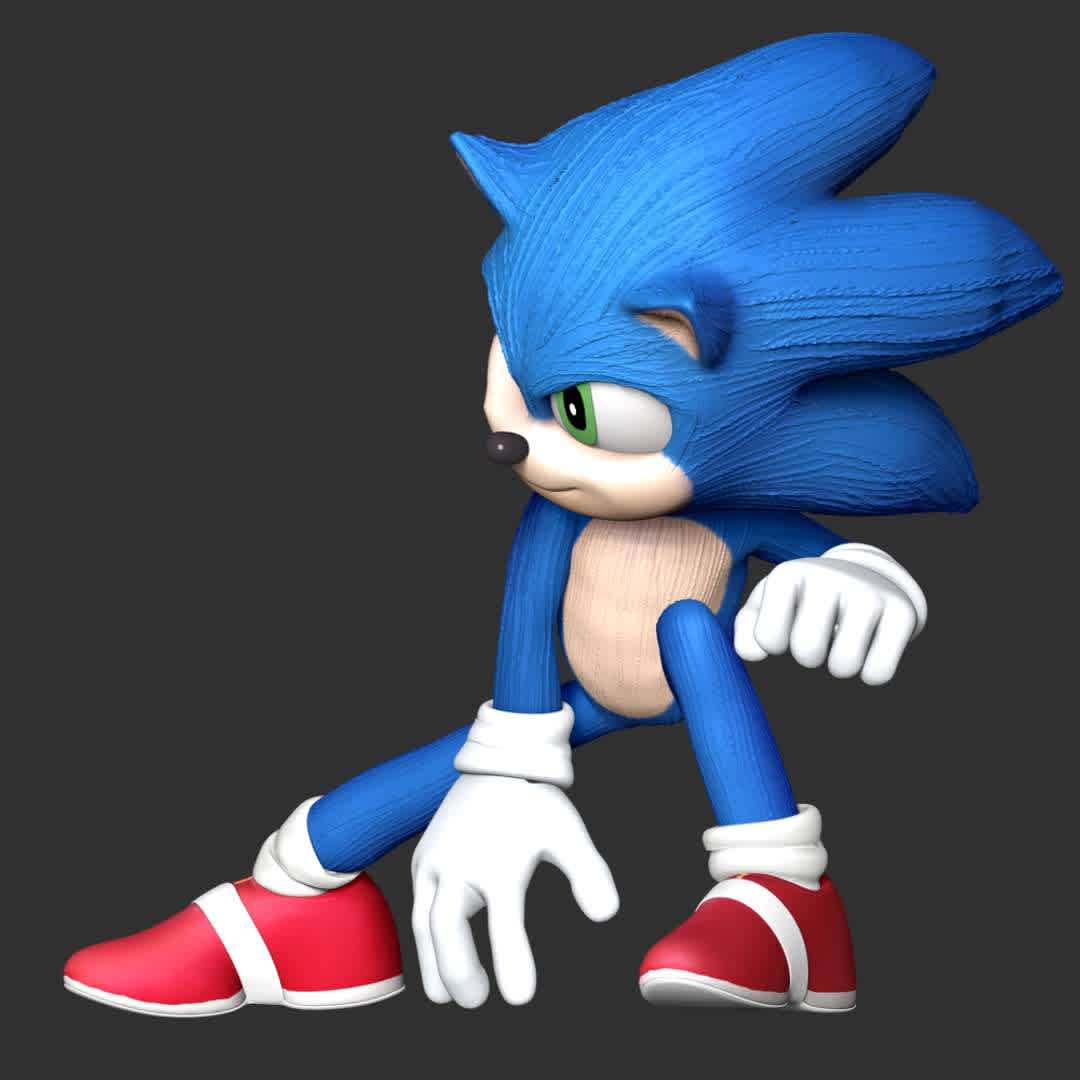 Sonic The Hedgehog 2 - These information of model:

**- The height of current model is 20 cm and you can free to scale it.**

**- Format files: STL, OBJ to supporting 3D printing.**

Please don't hesitate to contact me if you have any issues question. - The best files for 3D printing in the world. Stl models divided into parts to facilitate 3D printing. All kinds of characters, decoration, cosplay, prosthetics, pieces. Quality in 3D printing. Affordable 3D models. Low cost. Collective purchases of 3D files.