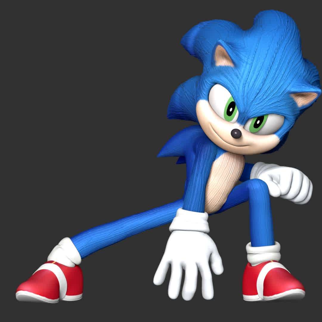 Sonic The Hedgehog 2 - These information of model:

**- The height of current model is 20 cm and you can free to scale it.**

**- Format files: STL, OBJ to supporting 3D printing.**

Please don't hesitate to contact me if you have any issues question. - The best files for 3D printing in the world. Stl models divided into parts to facilitate 3D printing. All kinds of characters, decoration, cosplay, prosthetics, pieces. Quality in 3D printing. Affordable 3D models. Low cost. Collective purchases of 3D files.