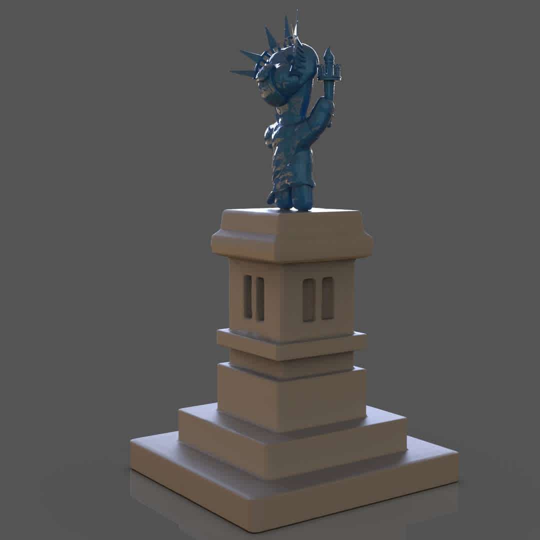 Sour Patch Kid Liberty - A Sour Patch Kid with a Liberty Statue costume ready for 3d print I included two parts version with the base and another without the base Included the OBJ and STL files if you need 3D Game Assets or STL files I can do commission works.

 - Os melhores arquivos para impressão 3D do mundo. Modelos stl divididos em partes para facilitar a impressão 3D. Todos os tipos de personagens, decoração, cosplay, próteses, peças. Qualidade na impressão 3D. Modelos 3D com preço acessível. Baixo custo. Compras coletivas de arquivos 3D.