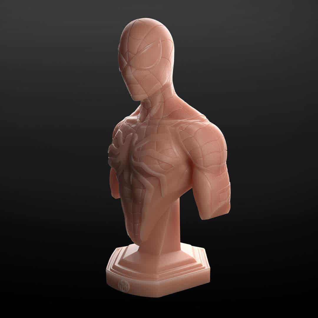 Spiderman bust 3d print model Free - Sculpture and painting bust of spiderman from Marvel's Spider-Man game. The file is splited and keyed, and ready for print in FDM or resin printer. If you like of this, follow me on my you tube channel, and soon i'll share more contents with you. Thanks a lot! Height: 8" (20 cm) - The best files for 3D printing in the world. Stl models divided into parts to facilitate 3D printing. All kinds of characters, decoration, cosplay, prosthetics, pieces. Quality in 3D printing. Affordable 3D models. Low cost. Collective purchases of 3D files.