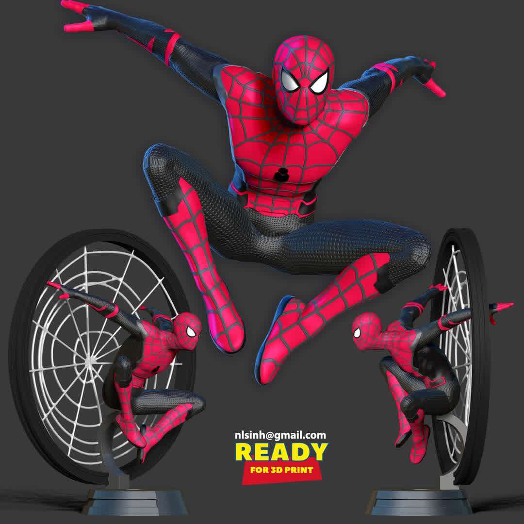 Spiderman - No Way Home - We'll see Spiderman again in this latest movie in mid-December.

When you purchase this model, you will own:

- STL, OBJ file with 05 separated files (with key to connect together) is ready for 3D printing.

- Zbrush original files (ZTL) for you to customize as you like.

This is version 1.0 of this model.

Thanks for viewing! Hope you like him. - The best files for 3D printing in the world. Stl models divided into parts to facilitate 3D printing. All kinds of characters, decoration, cosplay, prosthetics, pieces. Quality in 3D printing. Affordable 3D models. Low cost. Collective purchases of 3D files.