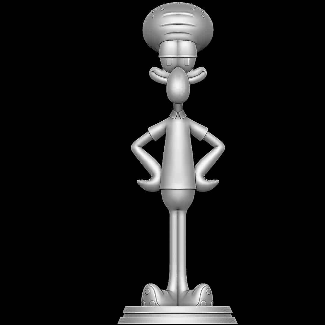 Squidward - SpongeBob SquarePants - Classic - Os melhores arquivos para impressão 3D do mundo. Modelos stl divididos em partes para facilitar a impressão 3D. Todos os tipos de personagens, decoração, cosplay, próteses, peças. Qualidade na impressão 3D. Modelos 3D com preço acessível. Baixo custo. Compras coletivas de arquivos 3D.