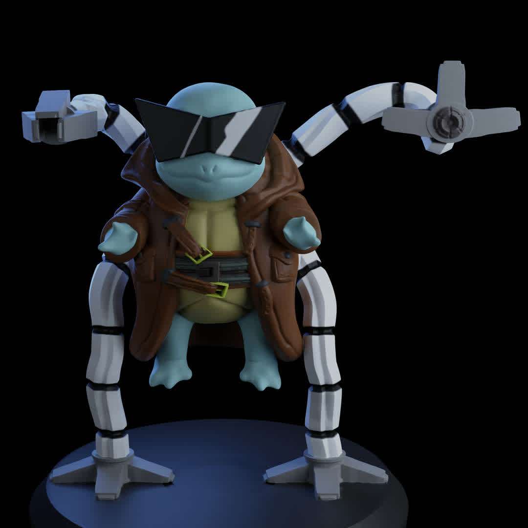 Squirtle Dr. Octopus - Modelei o Squirtle baseado no vilão Dr. Octopus - Os melhores arquivos para impressão 3D do mundo. Modelos stl divididos em partes para facilitar a impressão 3D. Todos os tipos de personagens, decoração, cosplay, próteses, peças. Qualidade na impressão 3D. Modelos 3D com preço acessível. Baixo custo. Compras coletivas de arquivos 3D.