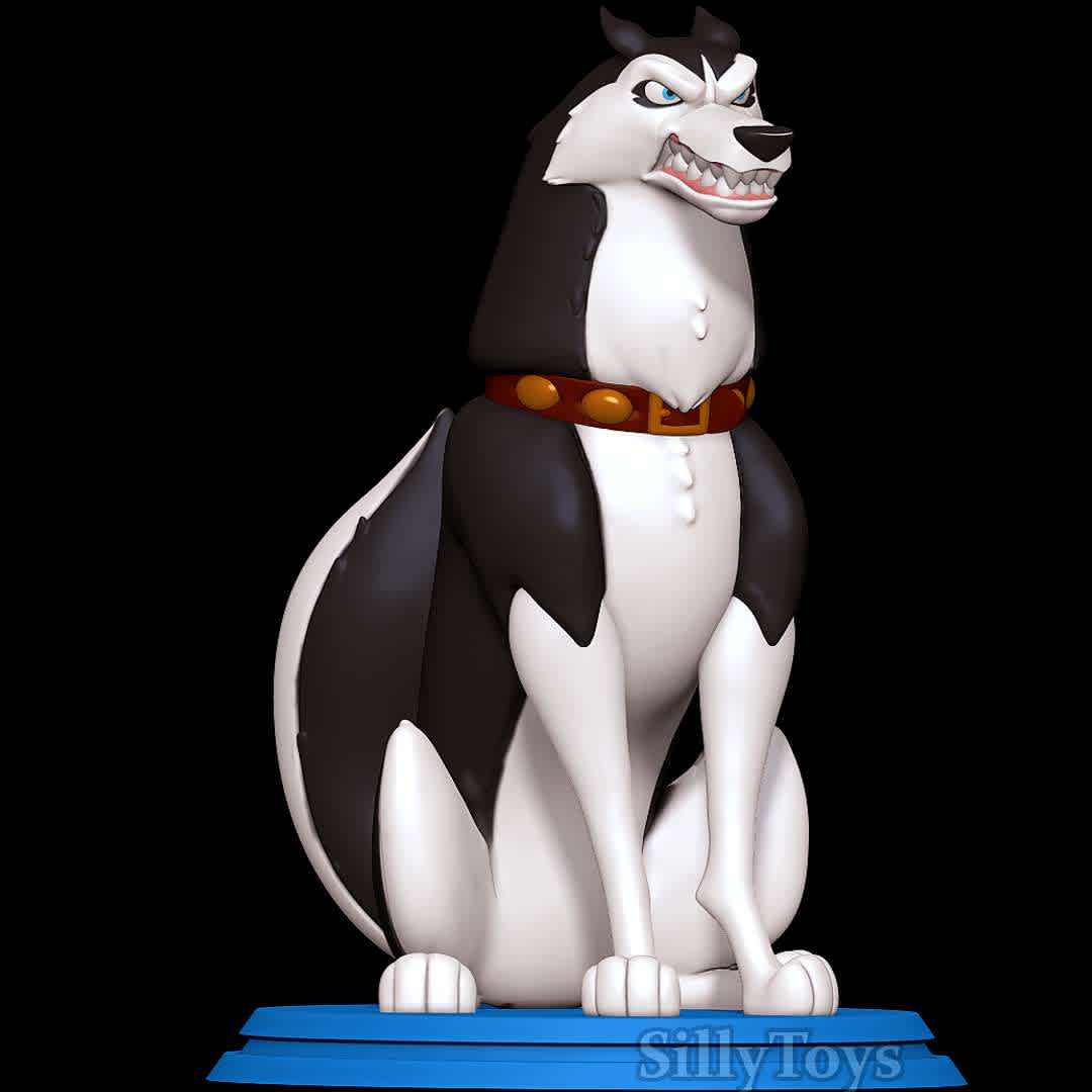 Steele - Balto - Angry Dog - The best files for 3D printing in the world. Stl models divided into parts to facilitate 3D printing. All kinds of characters, decoration, cosplay, prosthetics, pieces. Quality in 3D printing. Affordable 3D models. Low cost. Collective purchases of 3D files.