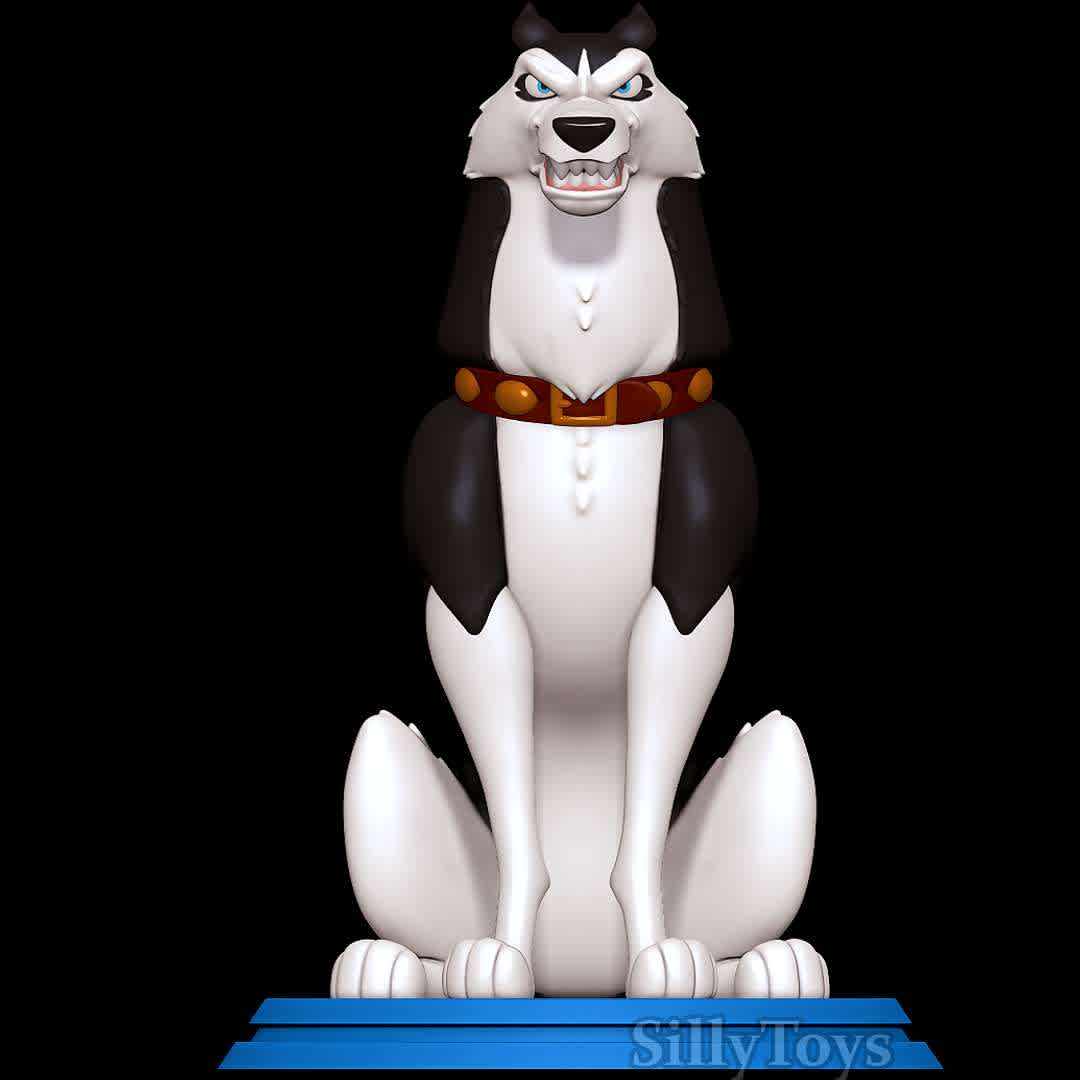 Steele - Balto - Angry Dog - The best files for 3D printing in the world. Stl models divided into parts to facilitate 3D printing. All kinds of characters, decoration, cosplay, prosthetics, pieces. Quality in 3D printing. Affordable 3D models. Low cost. Collective purchases of 3D files.