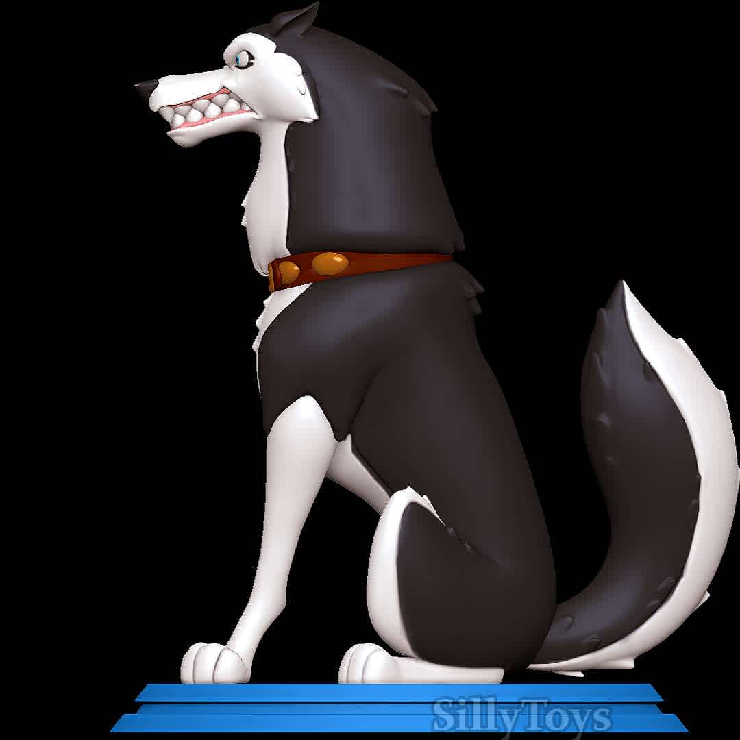 Steele - Balto - Angry Dog - The best files for 3D printing in the world. Stl models divided into parts to facilitate 3D printing. All kinds of characters, decoration, cosplay, prosthetics, pieces. Quality in 3D printing. Affordable 3D models. Low cost. Collective purchases of 3D files.