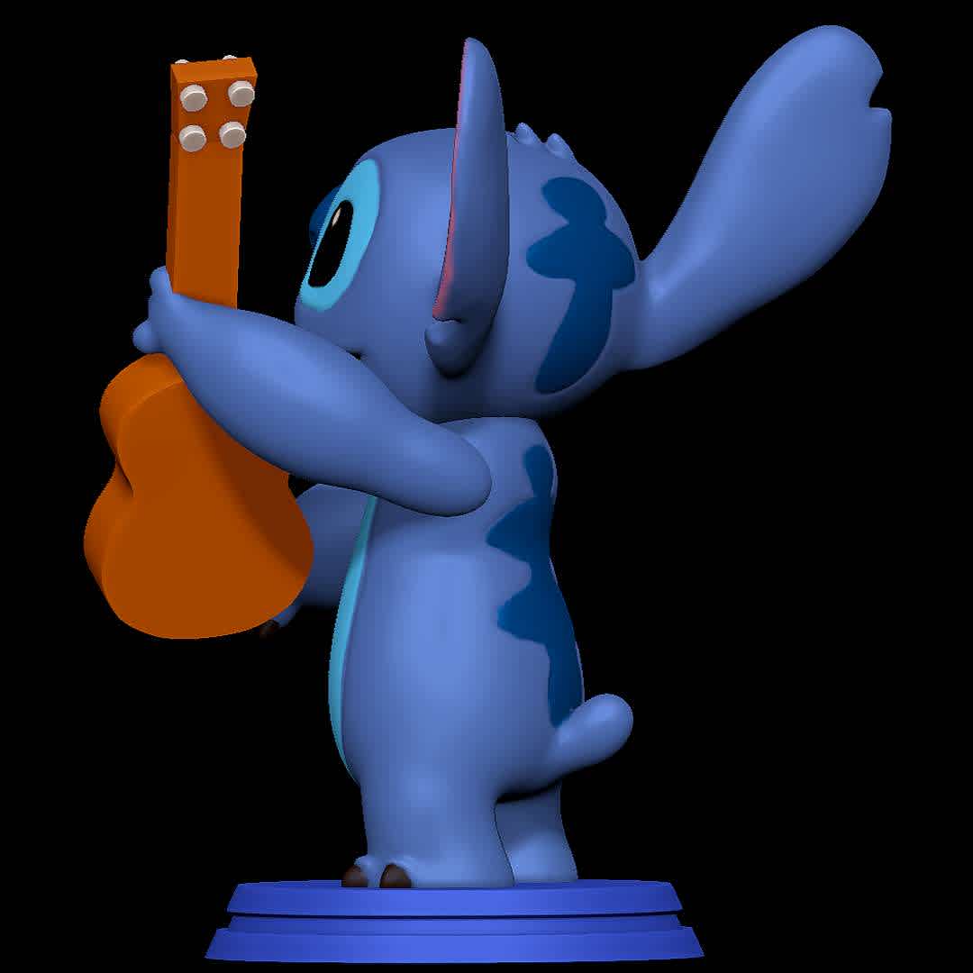 Stitch with a guitar - Lilo and Stitch - He plays all kinds of songs with his guitar - The best files for 3D printing in the world. Stl models divided into parts to facilitate 3D printing. All kinds of characters, decoration, cosplay, prosthetics, pieces. Quality in 3D printing. Affordable 3D models. Low cost. Collective purchases of 3D files.