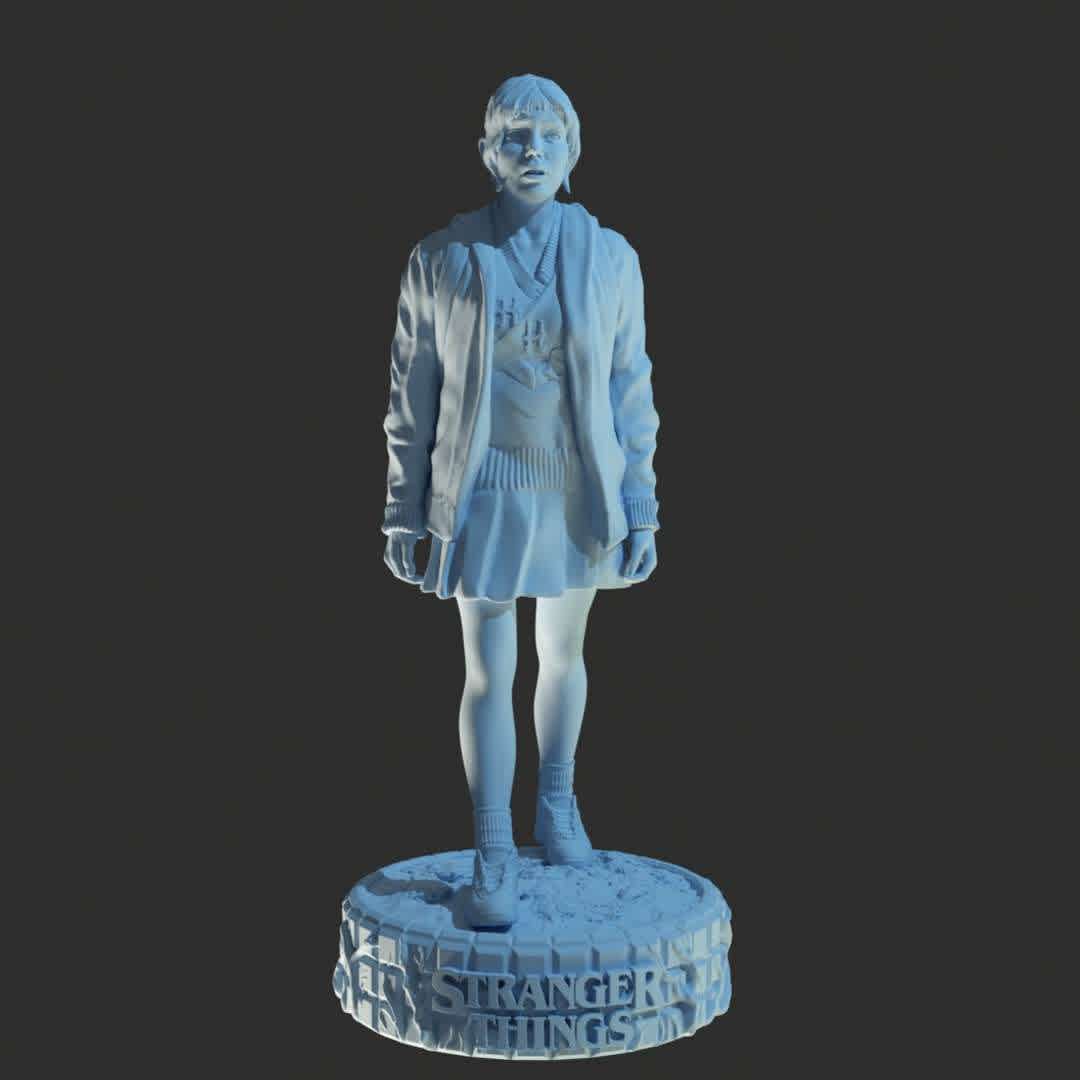 stranger things, chrissy - chrissy de la serie stranger things. - Los mejores archivos para impresión 3D del mundo. Modelos Stl divididos en partes para facilitar la impresión 3D. Todo tipo de personajes, decoración, cosplay, prótesis, piezas. Calidad en impresión 3D. Modelos 3D asequibles. Bajo costo. Compras colectivas de archivos 3D.