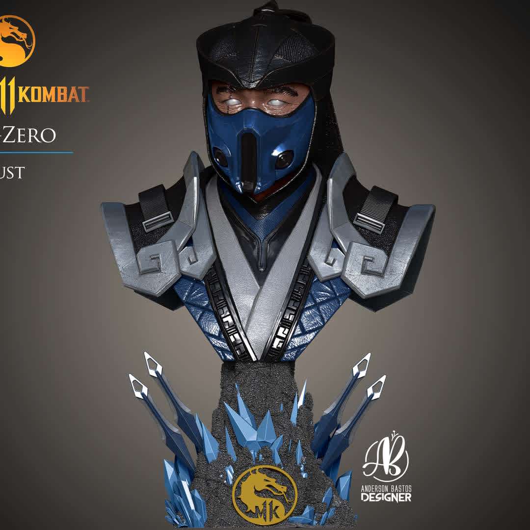 Sub-Zero - Sub-Zero is an achievement title, earned by two characters from the Mortal Kombat series, Bi Han, the first Sub-Zero, and Kuai Liang, which remains current. He is the current Grandmaster of the Lin Kuei clan of assassins, which was formerly commanded by Sektor.
Fatality! Sub-Zero from Mortal Kombat XI is the next release in the Anderson Bastos 3D line of half-scale busts! Measuring approximately 20cm tall, the bust features detailed appliqués.
The model is cut in parts for better printing, enjoy! - The best files for 3D printing in the world. Stl models divided into parts to facilitate 3D printing. All kinds of characters, decoration, cosplay, prosthetics, pieces. Quality in 3D printing. Affordable 3D models. Low cost. Collective purchases of 3D files.