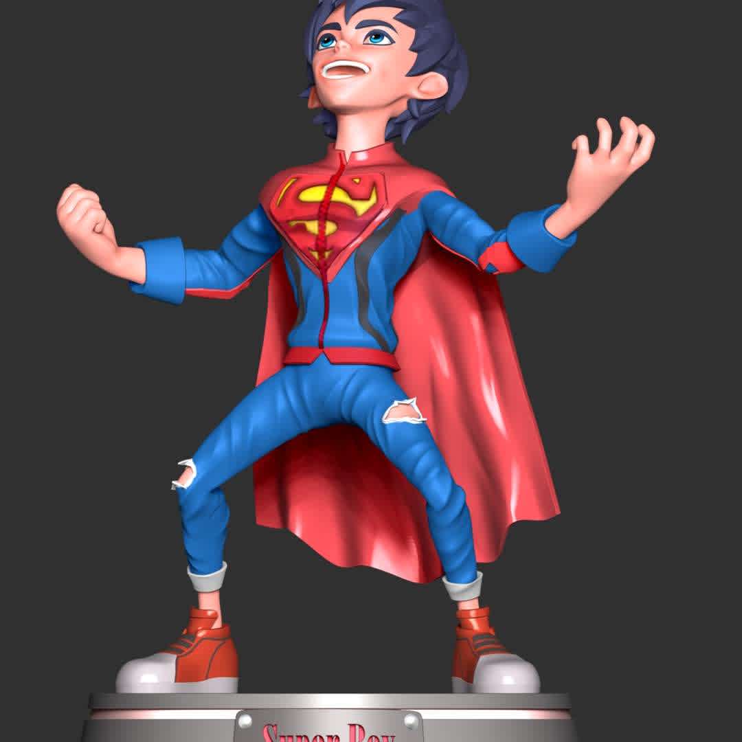 Super Boy Fan Art  - These information of model:

**- The height of current model is 20 cm and you can free to scale it.**

**- Format files: STL, OBJ to supporting 3D printing.**

Please don't hesitate to contact me if you have any issues question. - The best files for 3D printing in the world. Stl models divided into parts to facilitate 3D printing. All kinds of characters, decoration, cosplay, prosthetics, pieces. Quality in 3D printing. Affordable 3D models. Low cost. Collective purchases of 3D files.