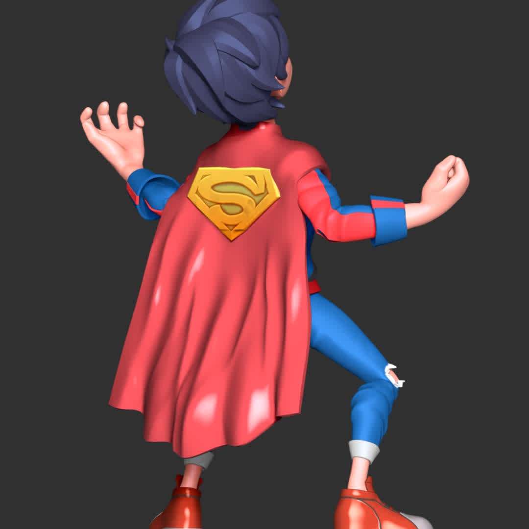 Super Boy Fan Art  - These information of model:

**- The height of current model is 20 cm and you can free to scale it.**

**- Format files: STL, OBJ to supporting 3D printing.**

Please don't hesitate to contact me if you have any issues question. - The best files for 3D printing in the world. Stl models divided into parts to facilitate 3D printing. All kinds of characters, decoration, cosplay, prosthetics, pieces. Quality in 3D printing. Affordable 3D models. Low cost. Collective purchases of 3D files.