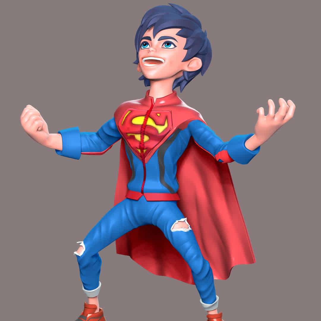 Super Boy Fan Art  - These information of model:

**- The height of current model is 20 cm and you can free to scale it.**

**- Format files: STL, OBJ to supporting 3D printing.**

Please don't hesitate to contact me if you have any issues question. - The best files for 3D printing in the world. Stl models divided into parts to facilitate 3D printing. All kinds of characters, decoration, cosplay, prosthetics, pieces. Quality in 3D printing. Affordable 3D models. Low cost. Collective purchases of 3D files.