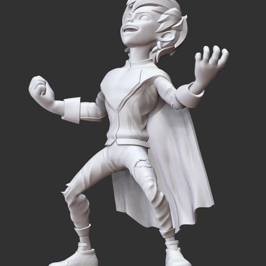 Super Boy Fan Art  - These information of model:

**- The height of current model is 20 cm and you can free to scale it.**

**- Format files: STL, OBJ to supporting 3D printing.**

Please don't hesitate to contact me if you have any issues question. - The best files for 3D printing in the world. Stl models divided into parts to facilitate 3D printing. All kinds of characters, decoration, cosplay, prosthetics, pieces. Quality in 3D printing. Affordable 3D models. Low cost. Collective purchases of 3D files.