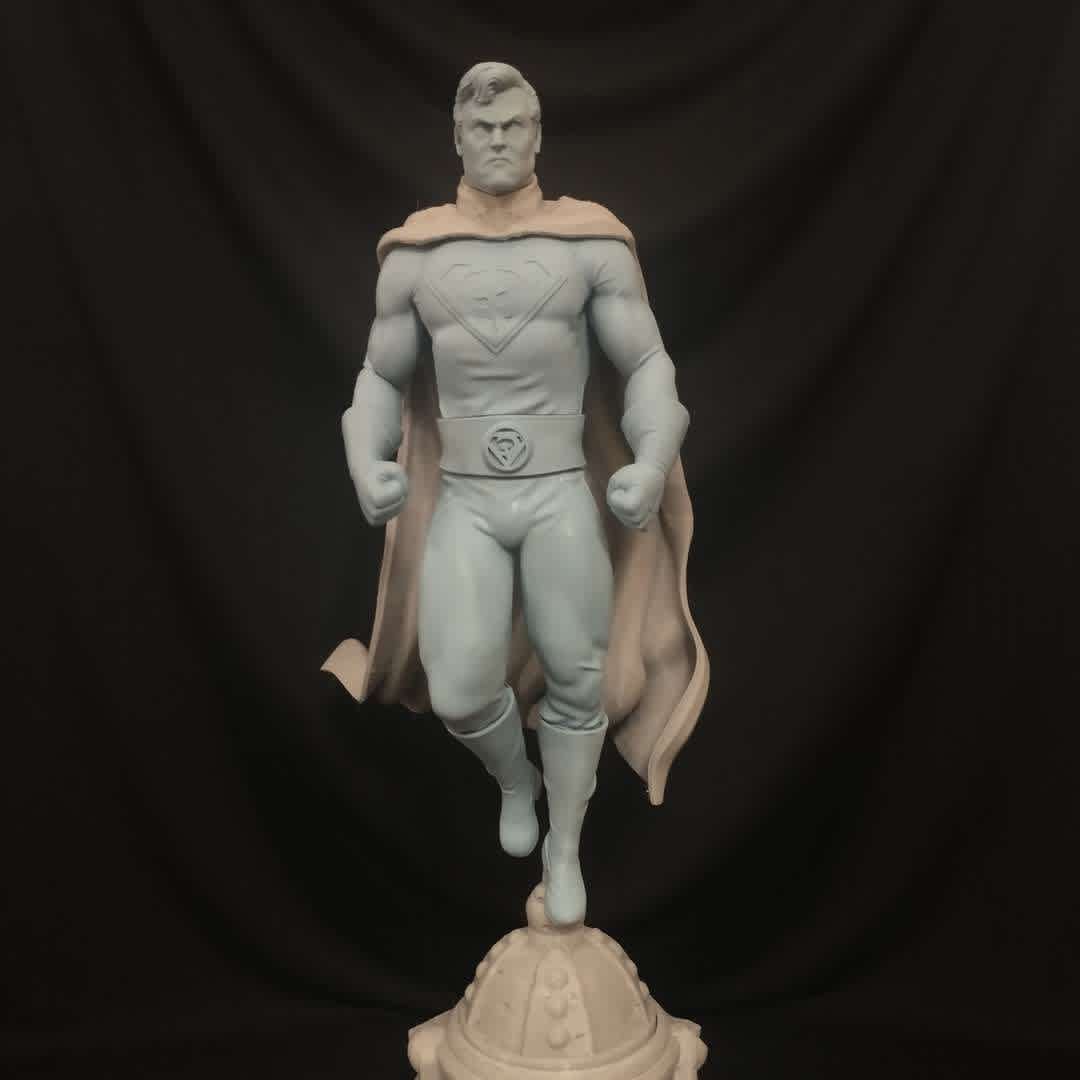 Superman RedSon - Based on alternate versions of DC superheroes with alternate reality versions of real political figures such as Joseph Stalin and John F. Kennedy. The series spans approximately 1953–2001, except for a futuristic epilogue - The best files for 3D printing in the world. Stl models divided into parts to facilitate 3D printing. All kinds of characters, decoration, cosplay, prosthetics, pieces. Quality in 3D printing. Affordable 3D models. Low cost. Collective purchases of 3D files.