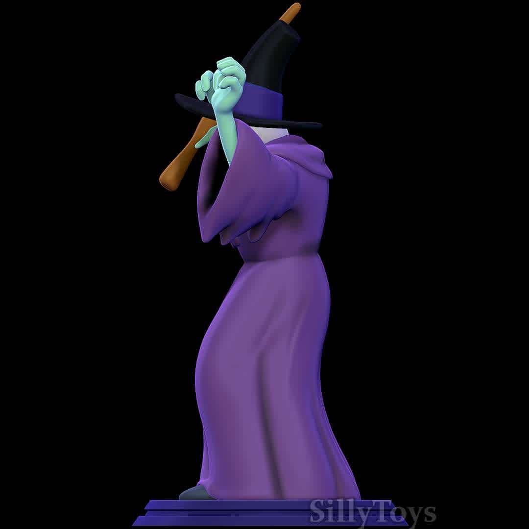 Swamp Witch - Scooby Doo - Good old Witch - The best files for 3D printing in the world. Stl models divided into parts to facilitate 3D printing. All kinds of characters, decoration, cosplay, prosthetics, pieces. Quality in 3D printing. Affordable 3D models. Low cost. Collective purchases of 3D files.