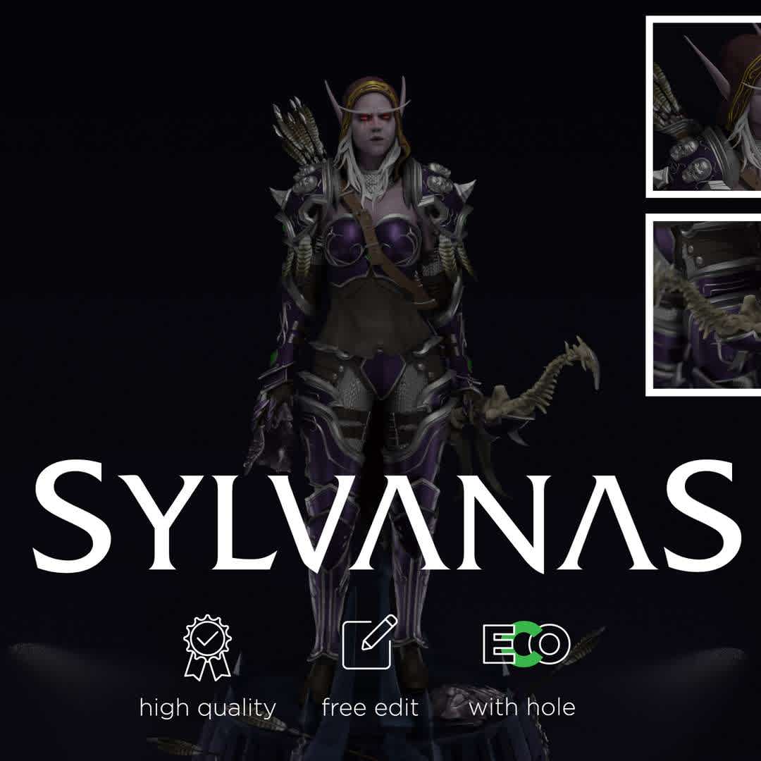 Sylvanas windrunner Shadowlands statue 3D print model - Sylvanas Windrunner Shadowlands style statue This model is ready for 3D printing, tested for print (I attached pictures)

40cm high (you can resize but if you cant i can help you.) 20 piece high resulution 1 format: .STL

I can help you to print perfectly. Let me know if you want to split it into more pieces. Not for resale or sharing. Only for personal use.

If you want to see my other works. Artstation: artstation.com/griswuld

If you want print the in more parts, i can help you, but you can easy slice similar parts in windows softwer.

Thank you for downloading my Sylvanas Windrunner model. Also please dont forget to rate my work.

sylvanas
wow
archer
elf
woman
shadowlands
shadow
king
lich
broken - The best files for 3D printing in the world. Stl models divided into parts to facilitate 3D printing. All kinds of characters, decoration, cosplay, prosthetics, pieces. Quality in 3D printing. Affordable 3D models. Low cost. Collective purchases of 3D files.