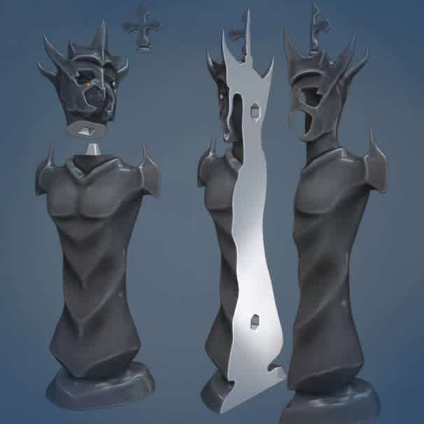 Chess Pieces - Exclusive chess pieces, to decorate and play this amazing game. - Los mejores archivos para impresión 3D del mundo. Modelos Stl divididos en partes para facilitar la impresión 3D. Todo tipo de personajes, decoración, cosplay, prótesis, piezas. Calidad en impresión 3D. Modelos 3D asequibles. Bajo costo. Compras colectivas de archivos 3D.