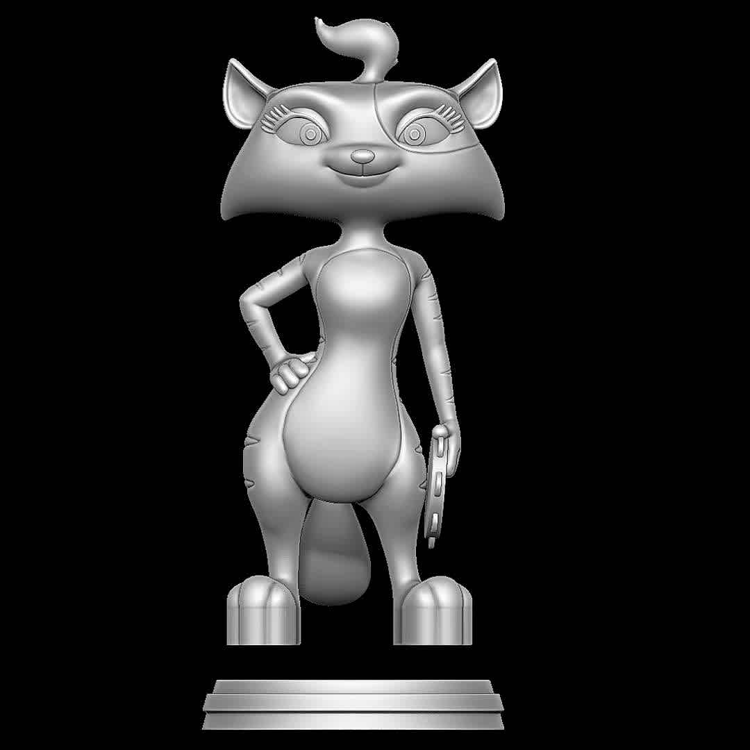 Tambourine Cat - Barnyard the original party - Some background character from Barnyard the original party
 - The best files for 3D printing in the world. Stl models divided into parts to facilitate 3D printing. All kinds of characters, decoration, cosplay, prosthetics, pieces. Quality in 3D printing. Affordable 3D models. Low cost. Collective purchases of 3D files.