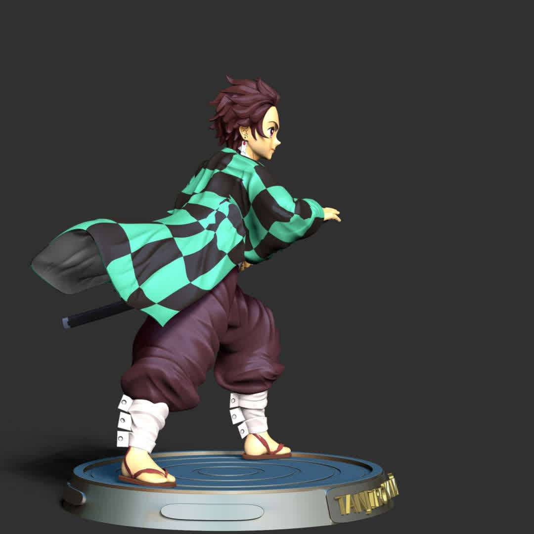 Tanjiro Kamado - Demon Slayer Hinokami Chronicles - The mode size: X: 15.3, Y: 20, Z:16.4 cm

When you purchase this model, you will own:
- STL, OBJ file with 04 separated files (included key to connect parts) is ready for 3D printing.
 - Zbrush original files (ZTL) for you to customize as you like.

This is version 1.0 of this model.
Thanks for viewing! Hope you like him. - Los mejores archivos para impresión 3D del mundo. Modelos Stl divididos en partes para facilitar la impresión 3D. Todo tipo de personajes, decoración, cosplay, prótesis, piezas. Calidad en impresión 3D. Modelos 3D asequibles. Bajo costo. Compras colectivas de archivos 3D.